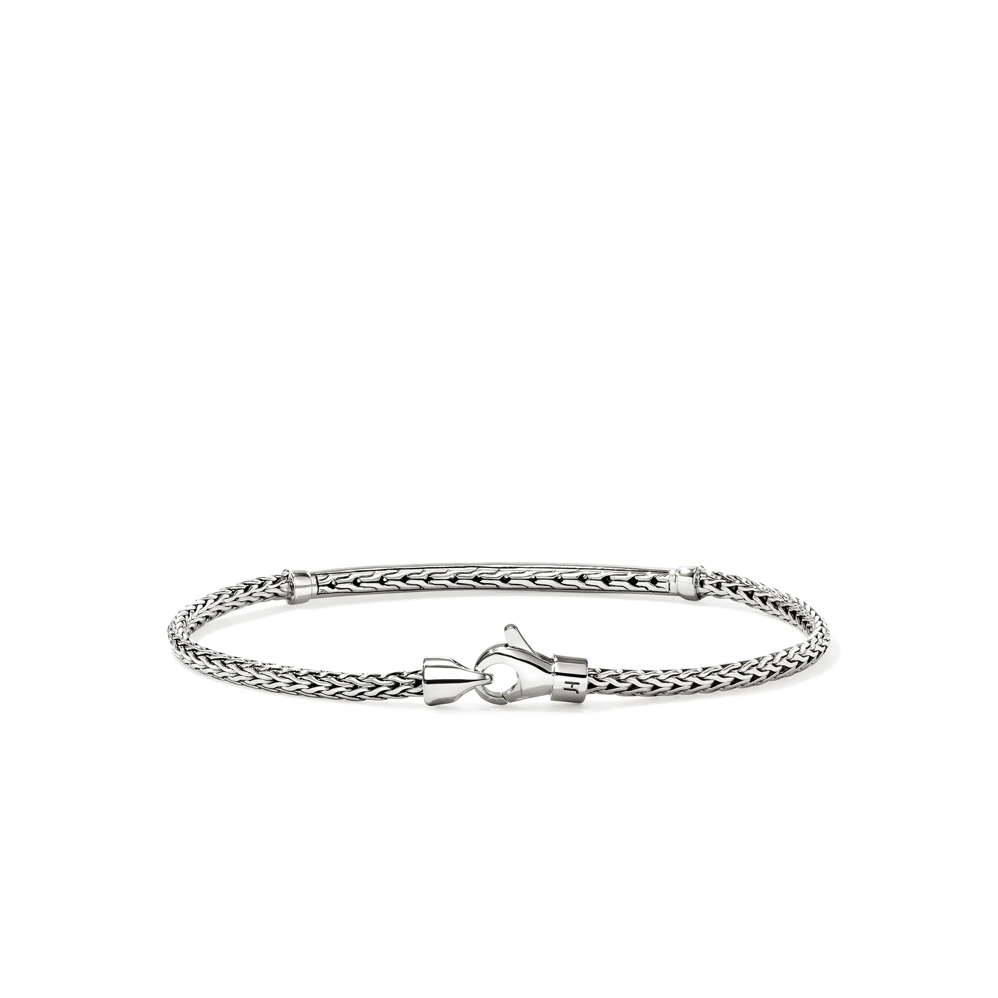 JH Essential Pavé Bracelet, Sterling Silver, Gemstones, 2.5MM|BUS987084BLS - Image 4