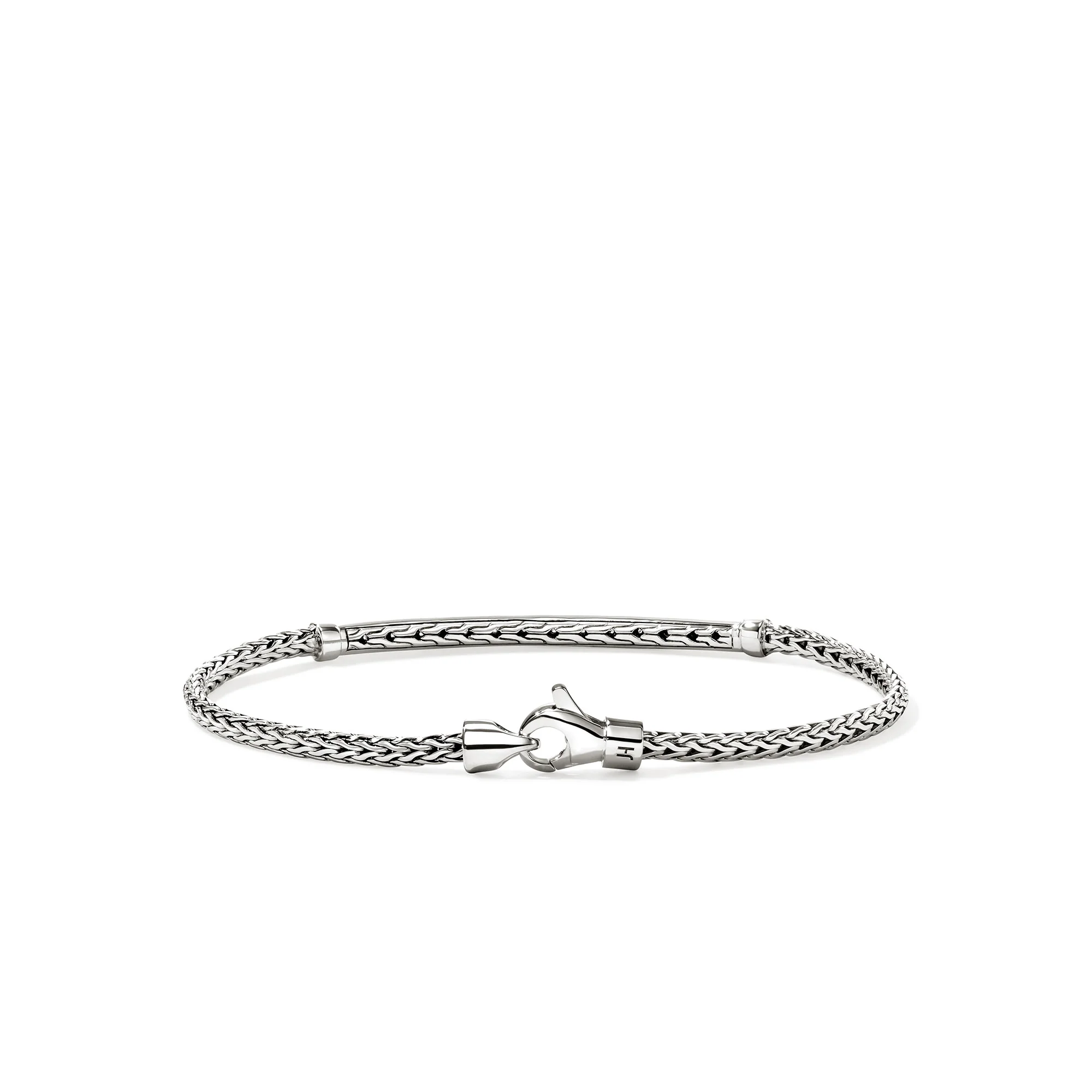 JH Essential Pavé Bracelet, Sterling Silver, Gemstones, 2.5MM|BUS987084BSP - Image 4