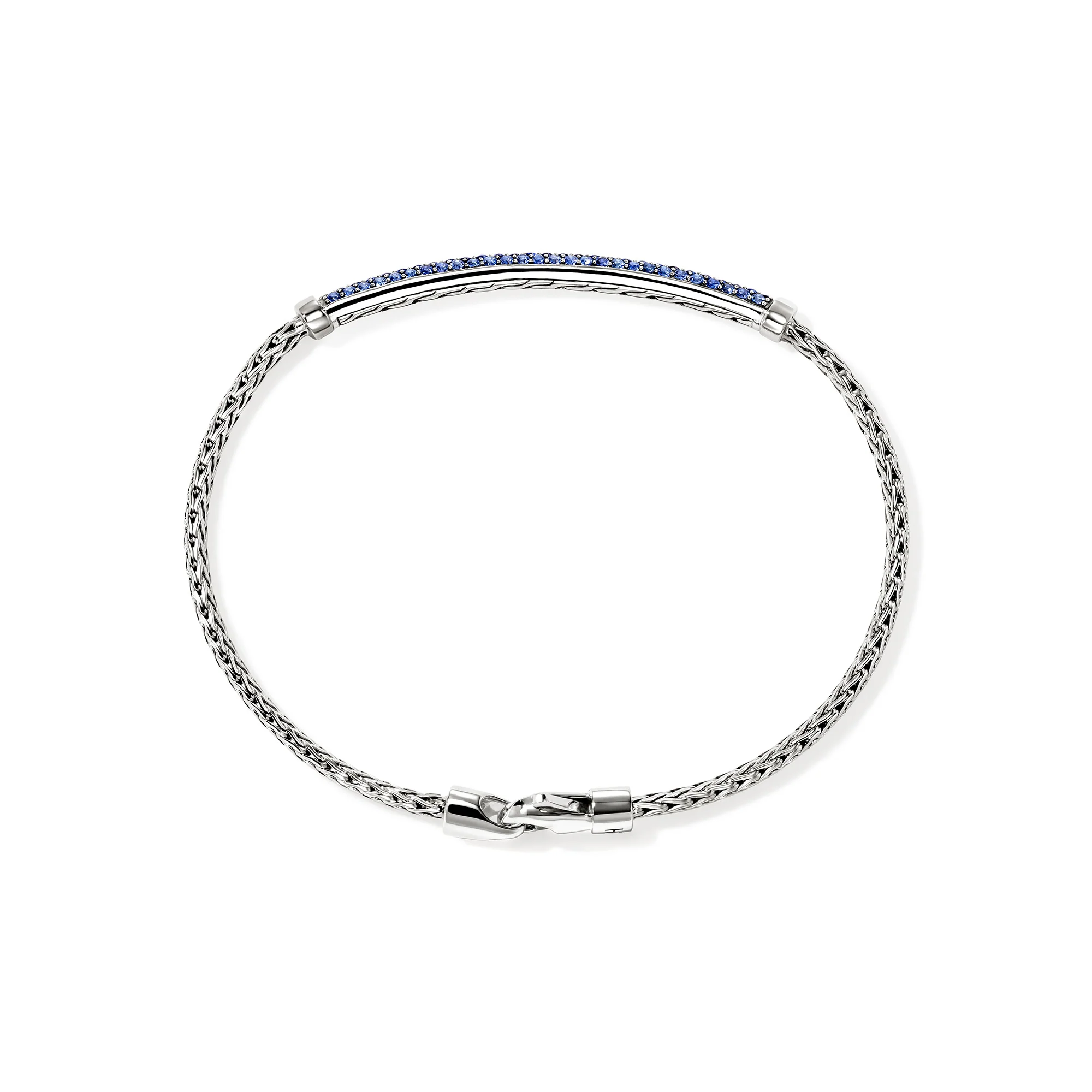 JH Essential Pavé Bracelet, Sterling Silver, Gemstones, 2.5MM|BUS987084BSP - Image 5