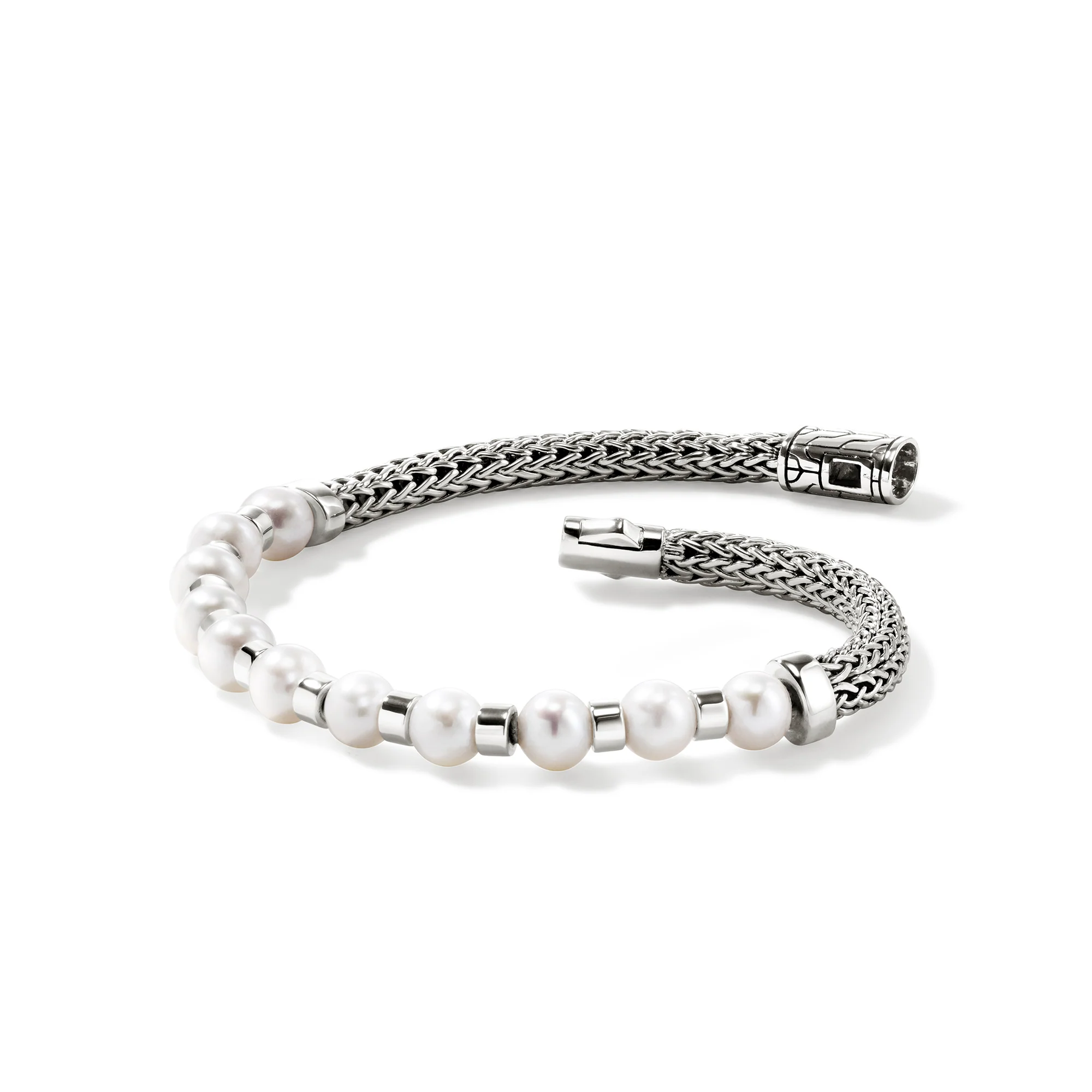 JH Essential Pearl Bracelet, Sterling Silver|BU987311 - Image 3