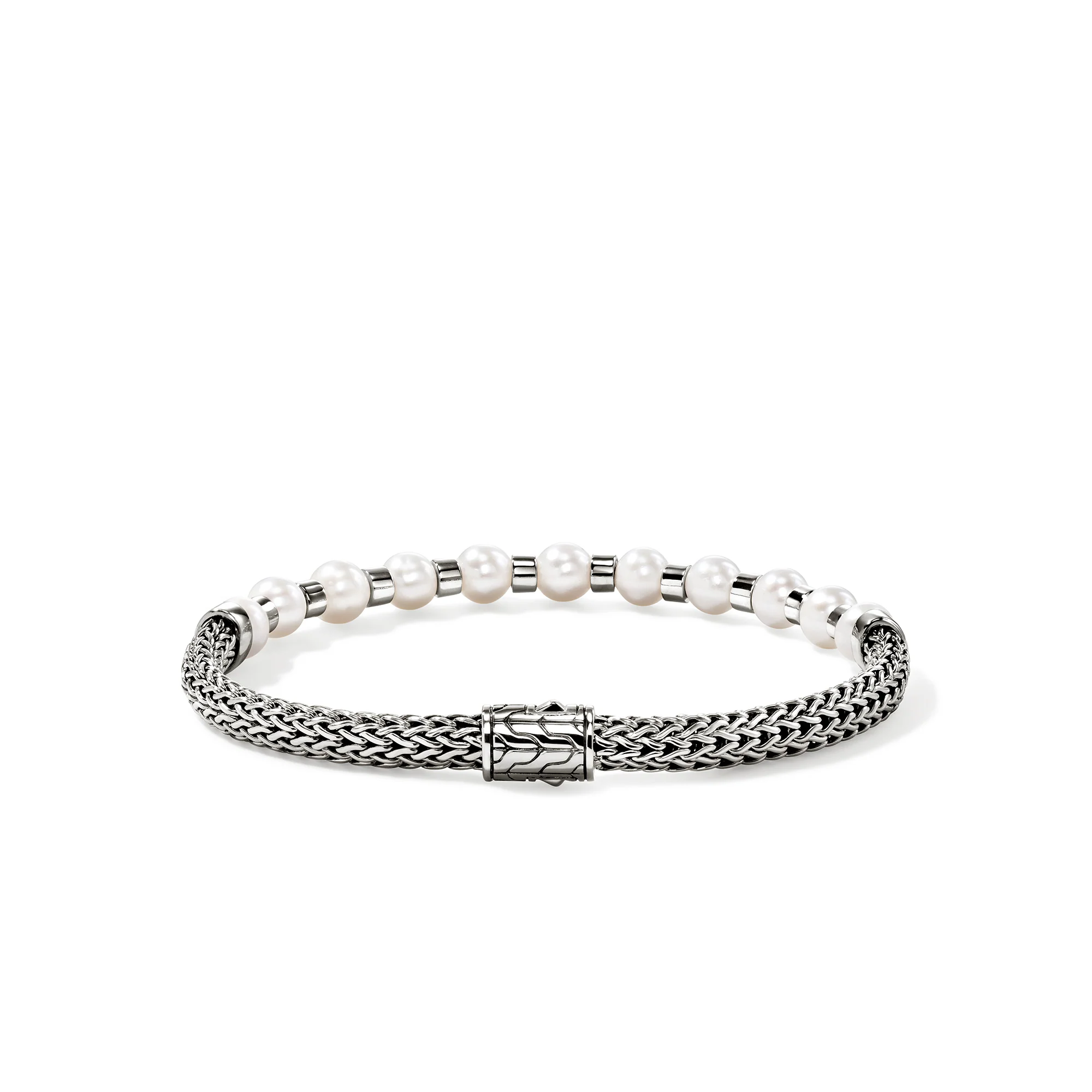 JH Essential Pearl Bracelet, Sterling Silver|BU987311 - Image 4