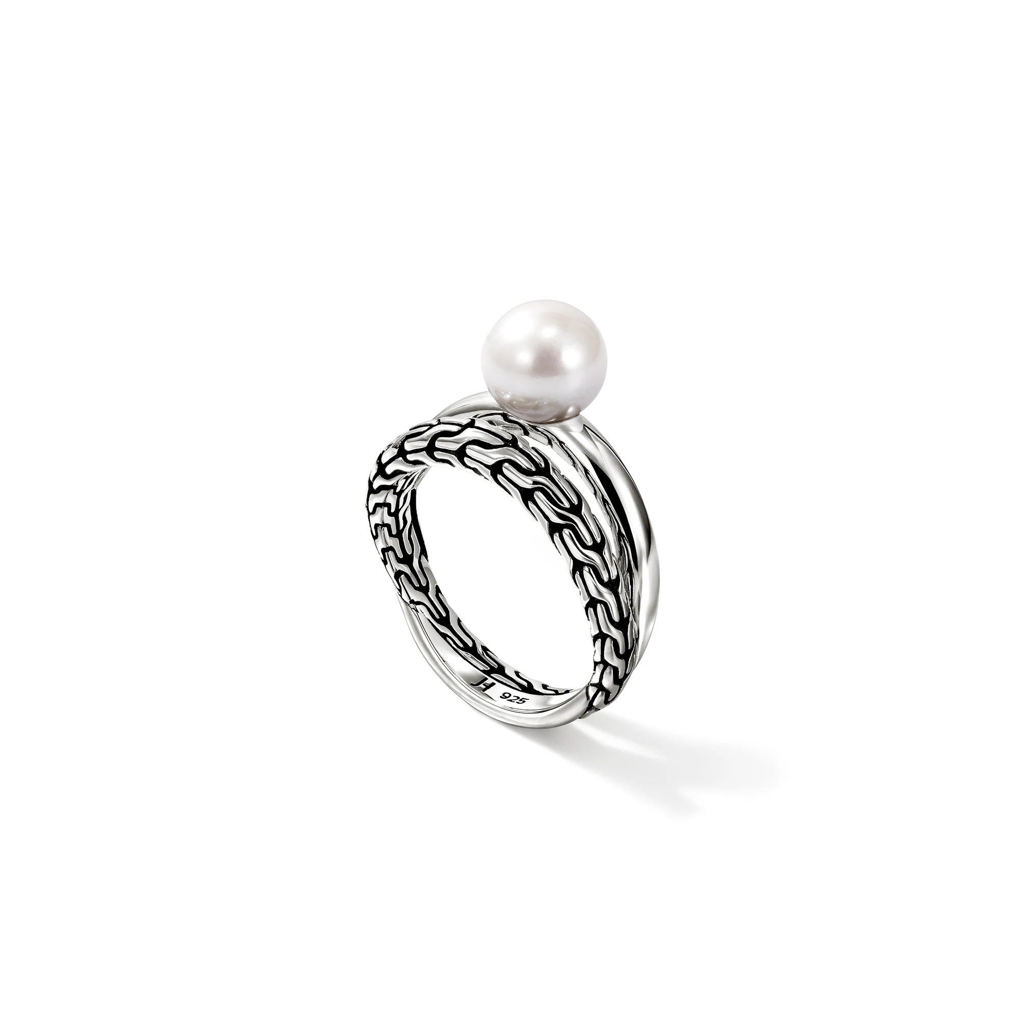JH Essential Pearl Ring, Sterling Silver|RB987771 - Image 3