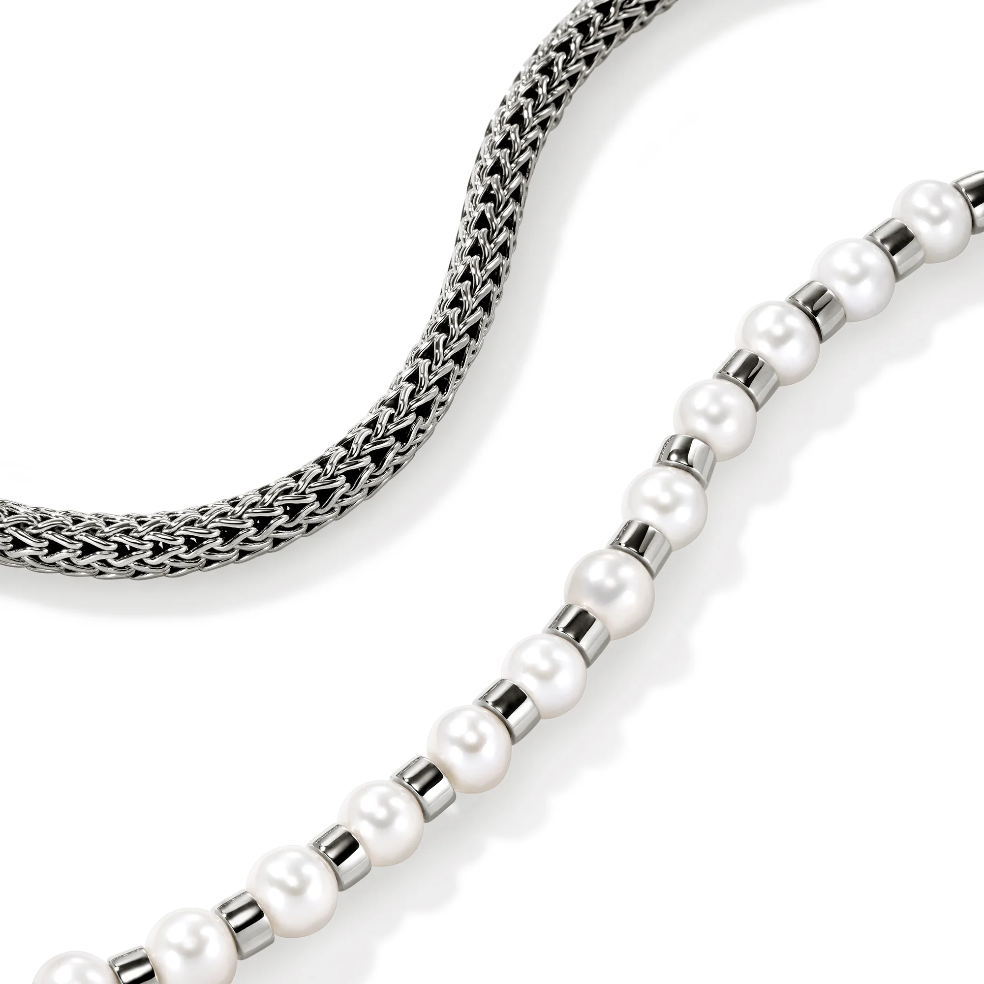 JH Essential Pearl Wrap Bracelet, Sterling Silver|BU9011061 - Image 2