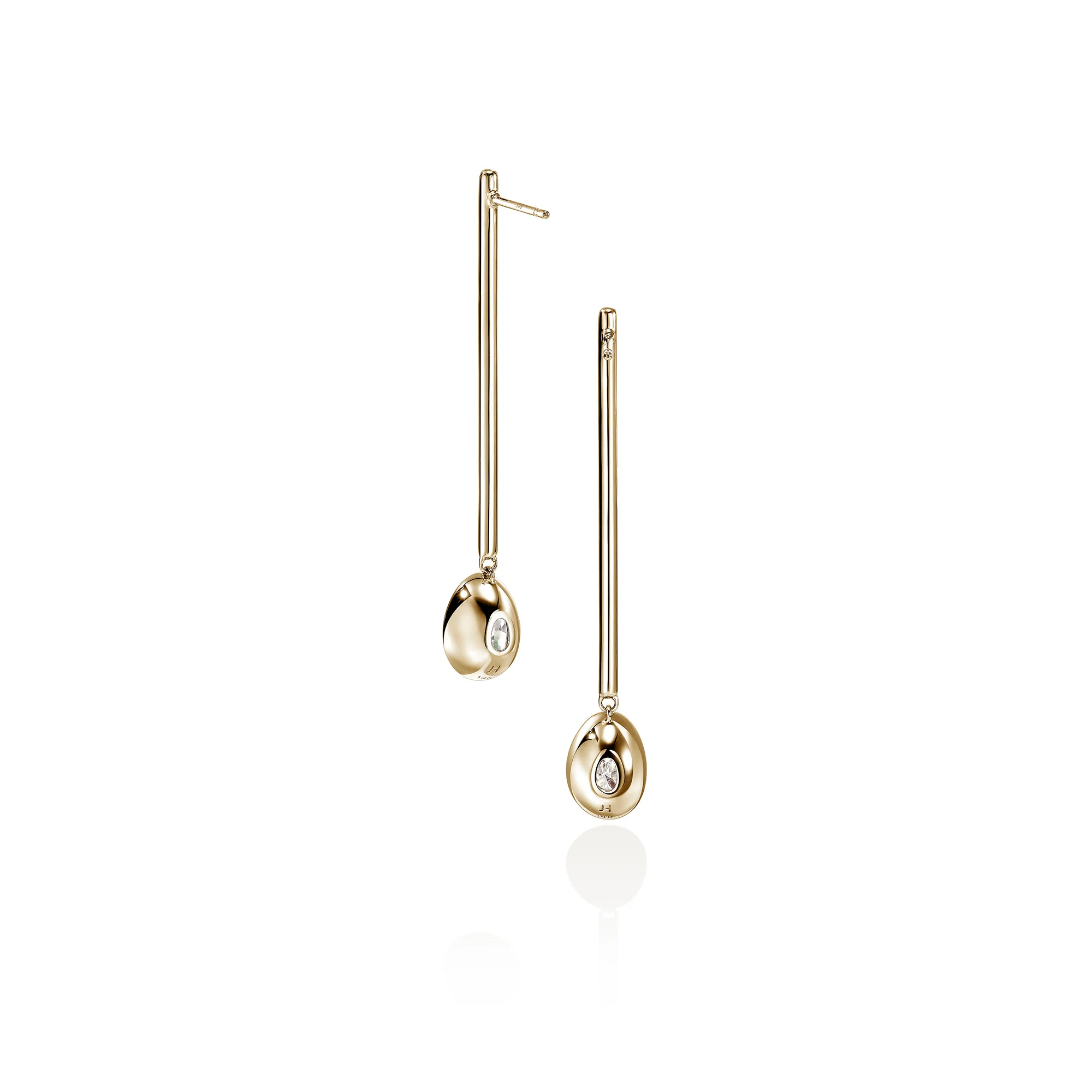 JH Lovestruck⢠Drop Earrings, Gold, Diamonds, 5.0TCW|EGGX43023LGD - Image 3