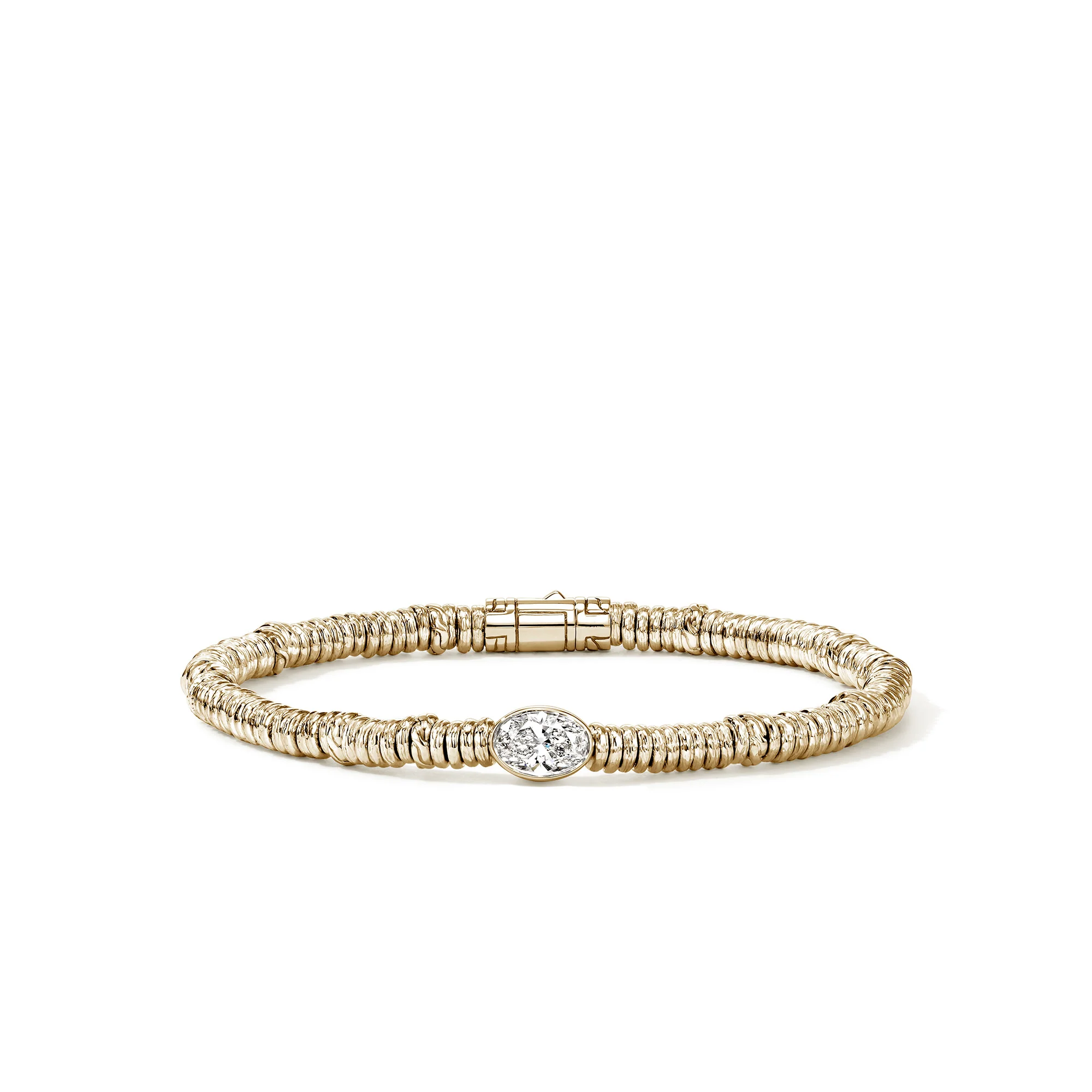 JH Lovestruck⢠Heishi Bracelet, Gold, Diamond, 1.0TCW|BUGGX43036LGD