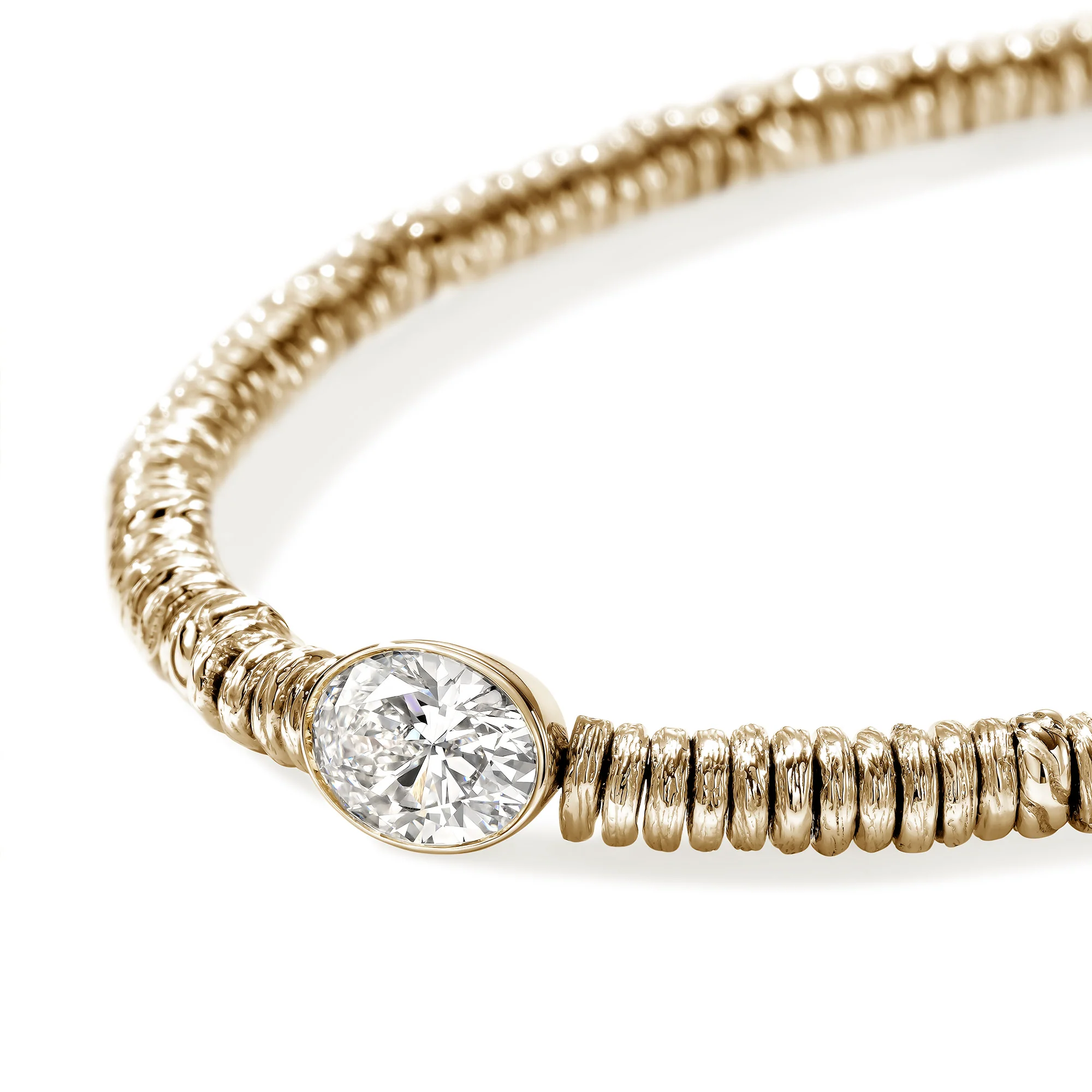 JH Lovestruck⢠Heishi Bracelet, Gold, Diamond, 1.0TCW|BUGGX43036LGD - Image 2