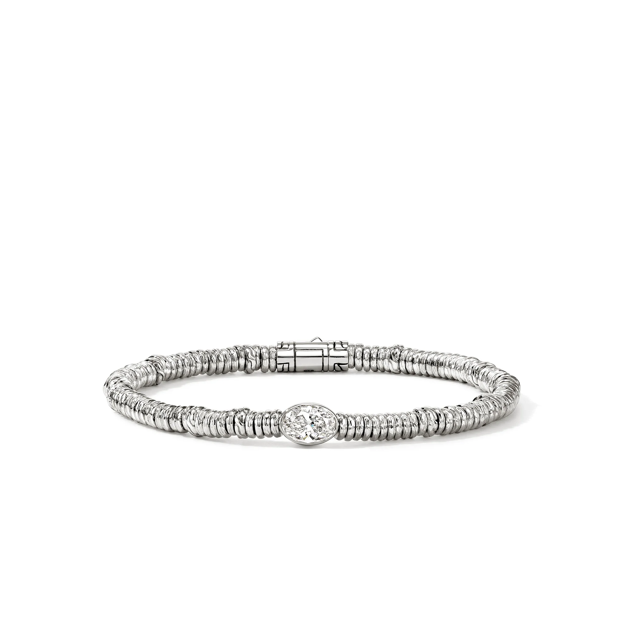 JH Lovestruck⢠Heishi Bracelet, Sterling Silver, Diamond, 1.0TCW|BUP43036LGD