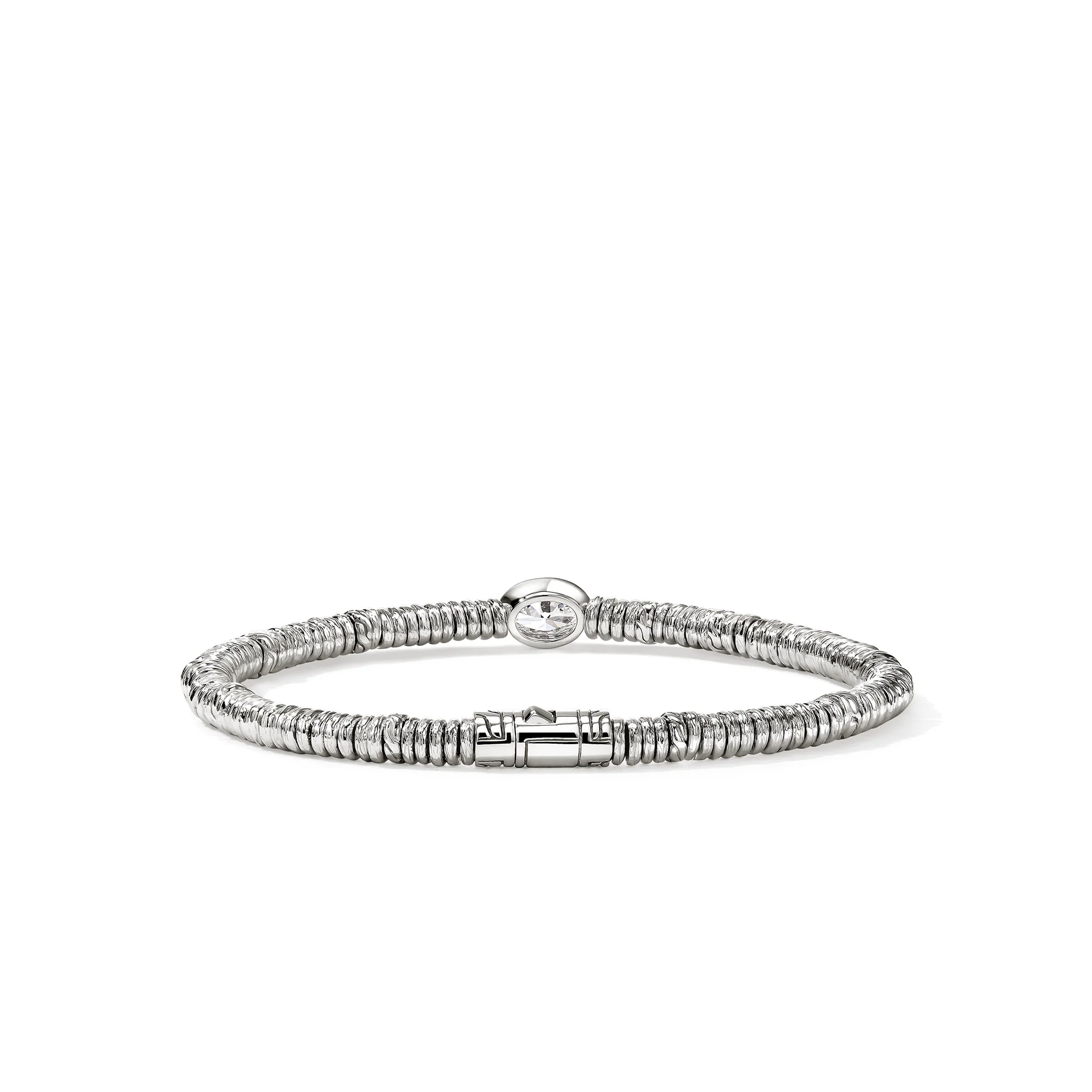 JH Lovestruck⢠Heishi Bracelet, Sterling Silver, Diamond, 1.0TCW|BUP43036LGD - Image 3