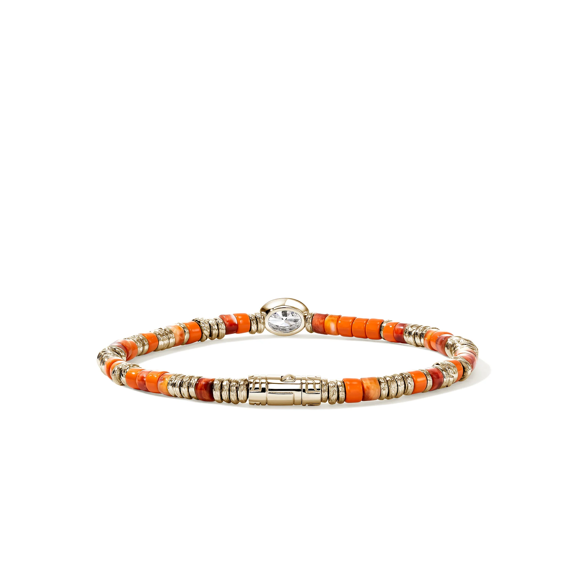 JH Lovestruck⢠Heishi Bracelet, Gold, Sterling Silver, Hardstones, Enamel, Diamond, 1.0TCW|BUZZP430363OROYSLGD - Image 3