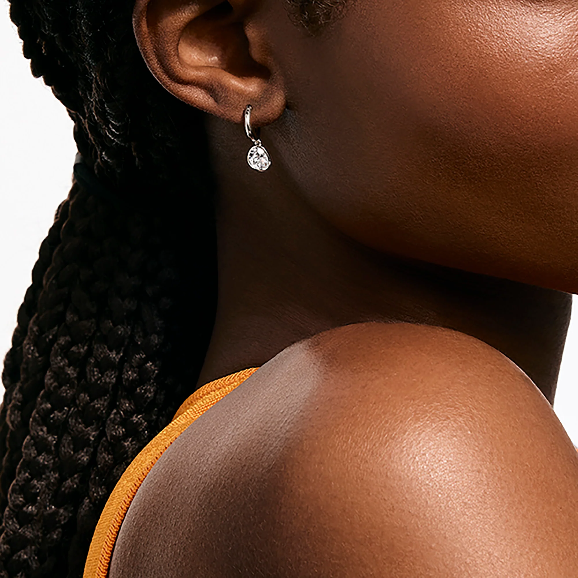 JH Lovestruck™ Hoop Earrings, Sterling Silver, Diamonds, 1.5TCW|EBP43006LGD - Image 4