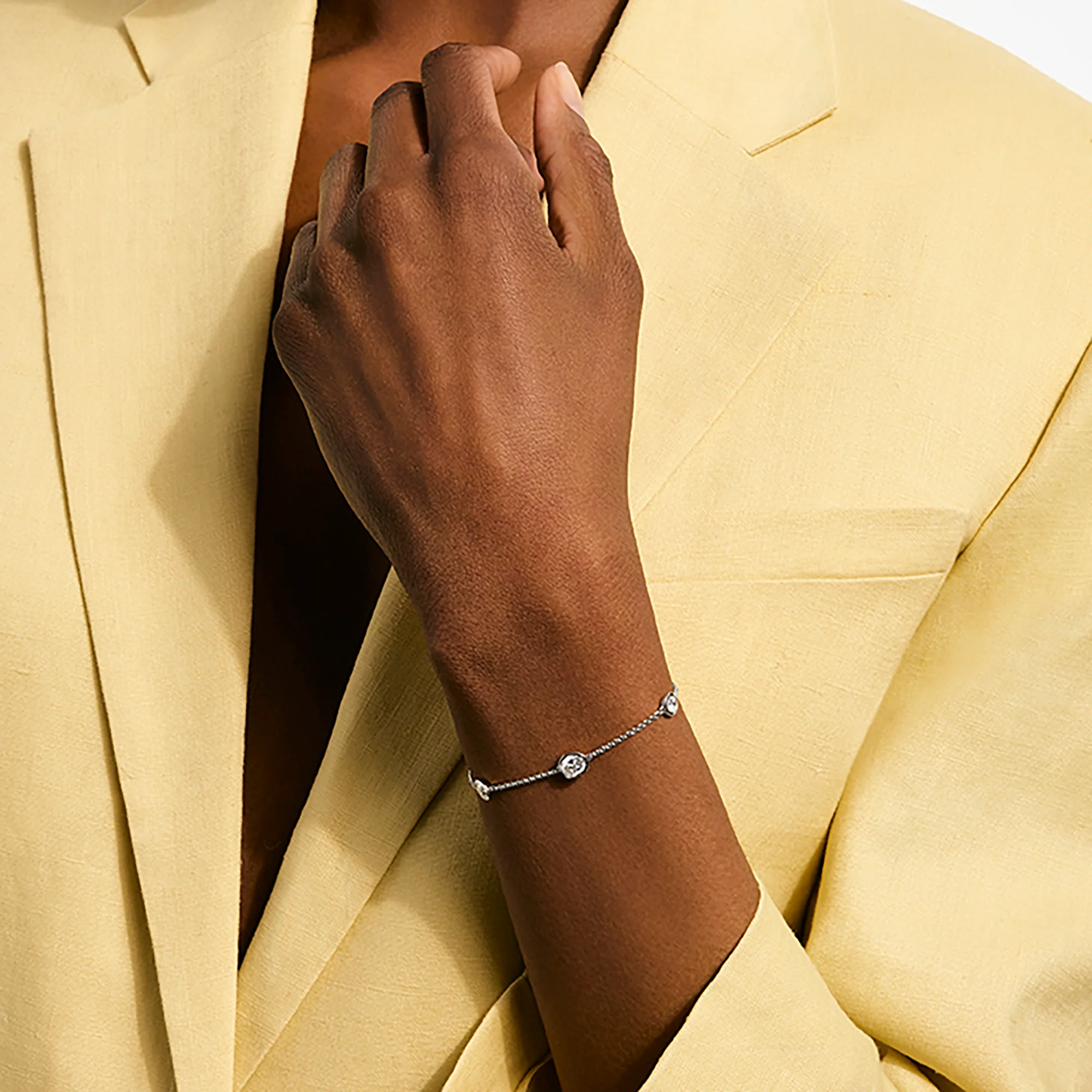 JH Lovestruck™ Station Bracelet, Sterling Silver, Diamonds, 1.45TCW|BUP43019LGD - Image 4