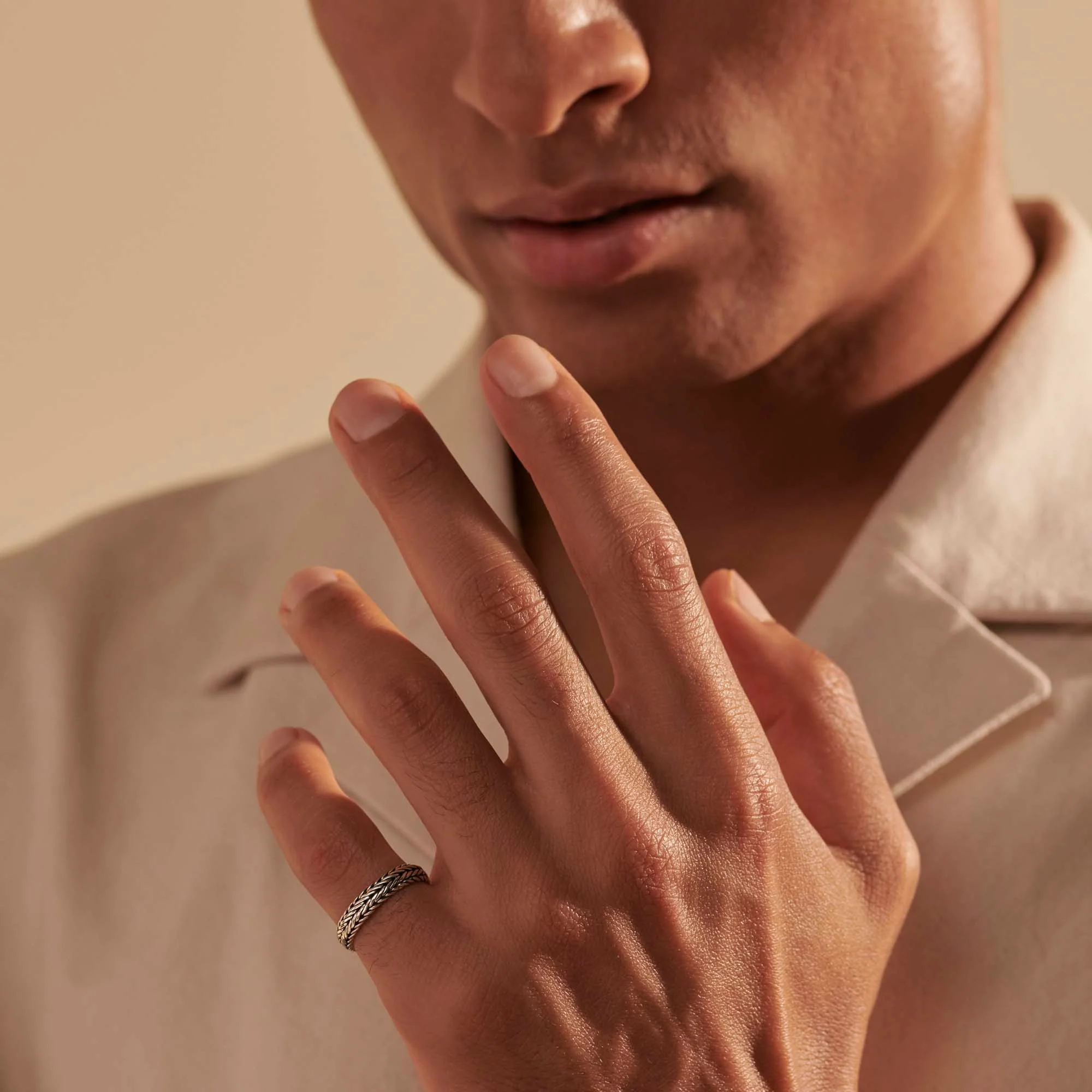 Icon Chevron Band Ring, Sterling Silver, 4.5MM|RU900323 - Image 6