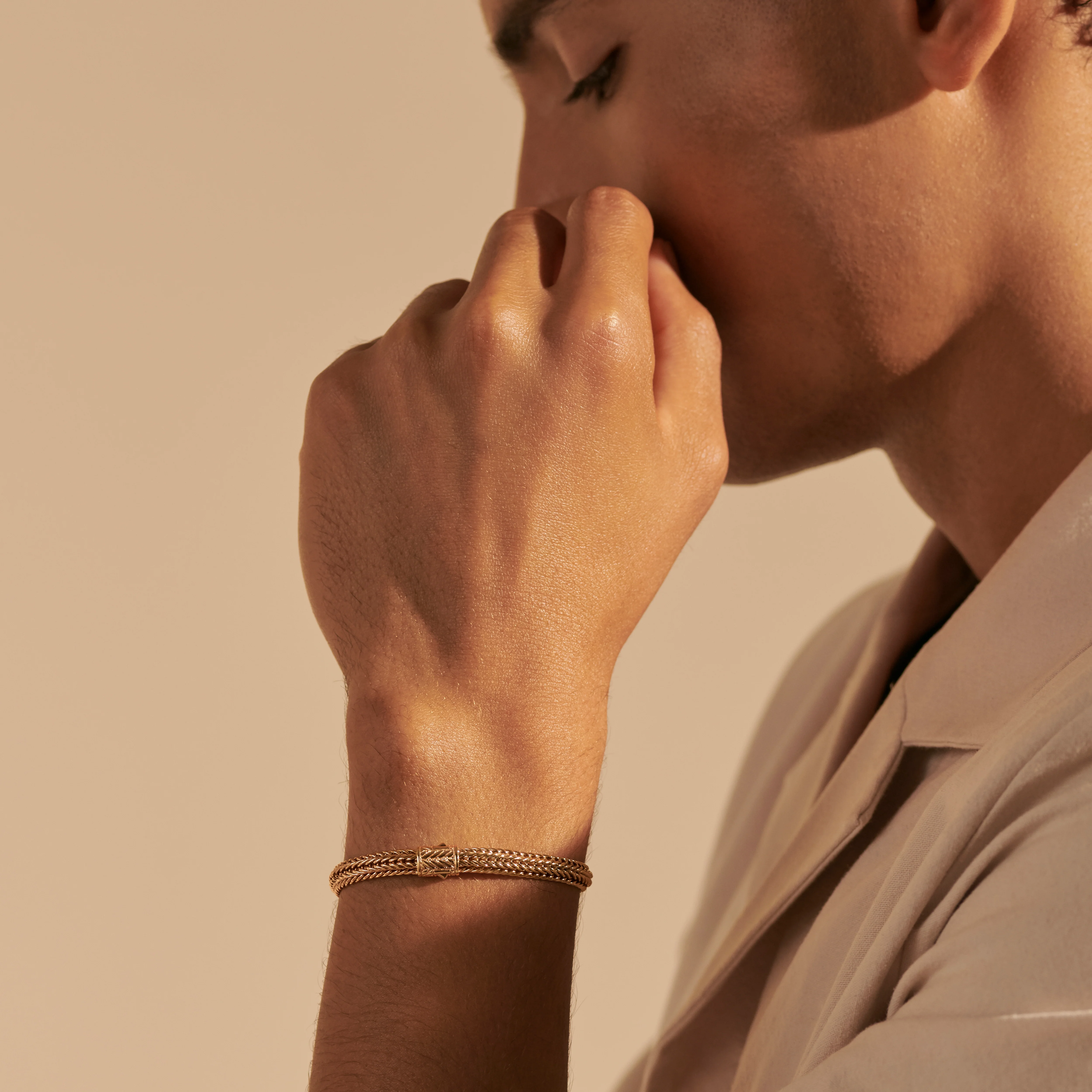 Icon Chevron Bracelet, Gold, 6MM|BUGG900360 - Image 6