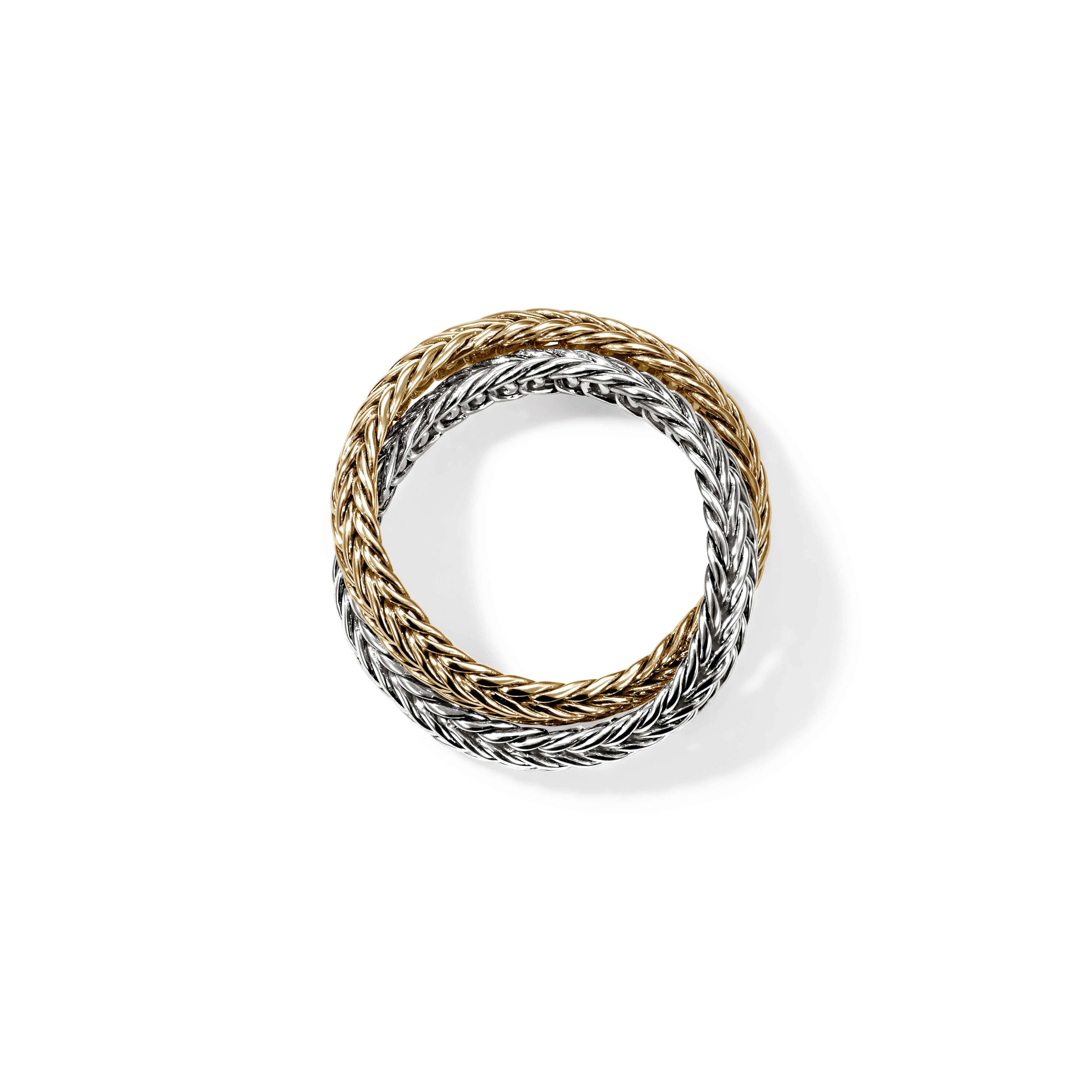 Icon Chevron Crossover Ring, Gold, Sterling Silver, 4.5MM|RZZ900825 - Image 3