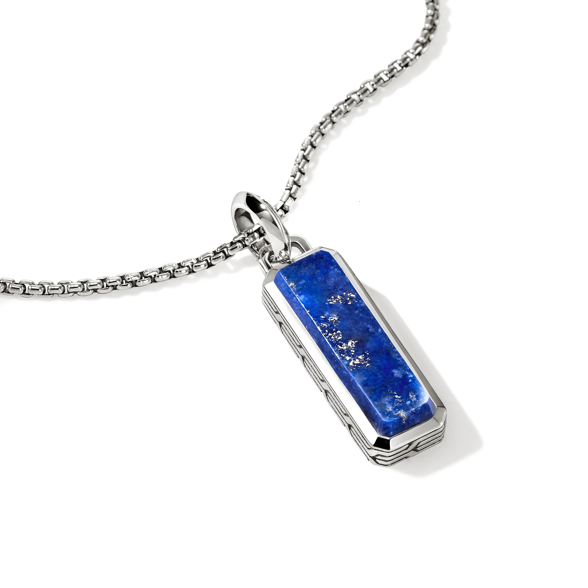 Lapis Lazuli Talisman Necklace, Sterling Silver|NMS988001LPZ - Image 2