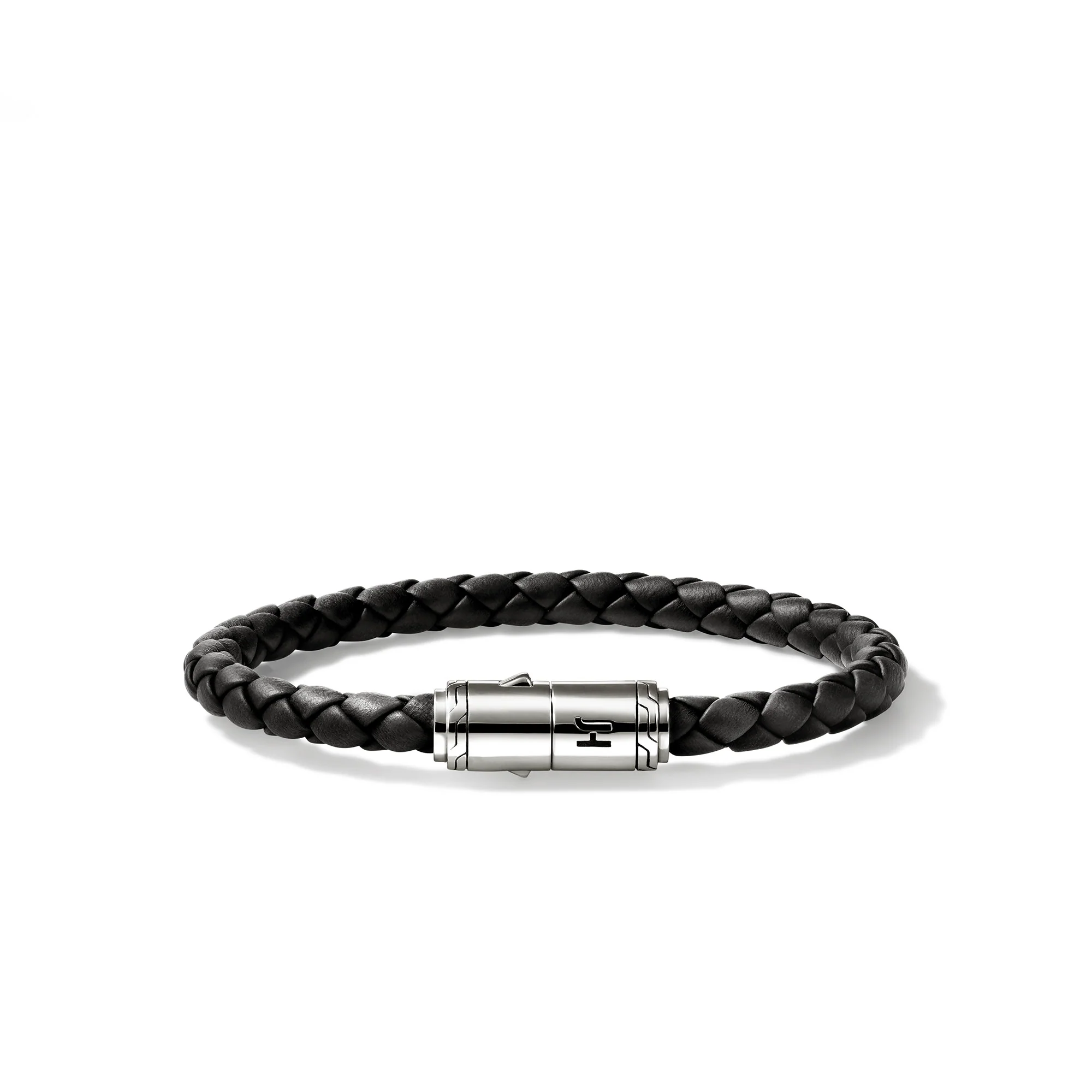 Leather Bracelet, Sterling Silver, 6MM|BU98688BL