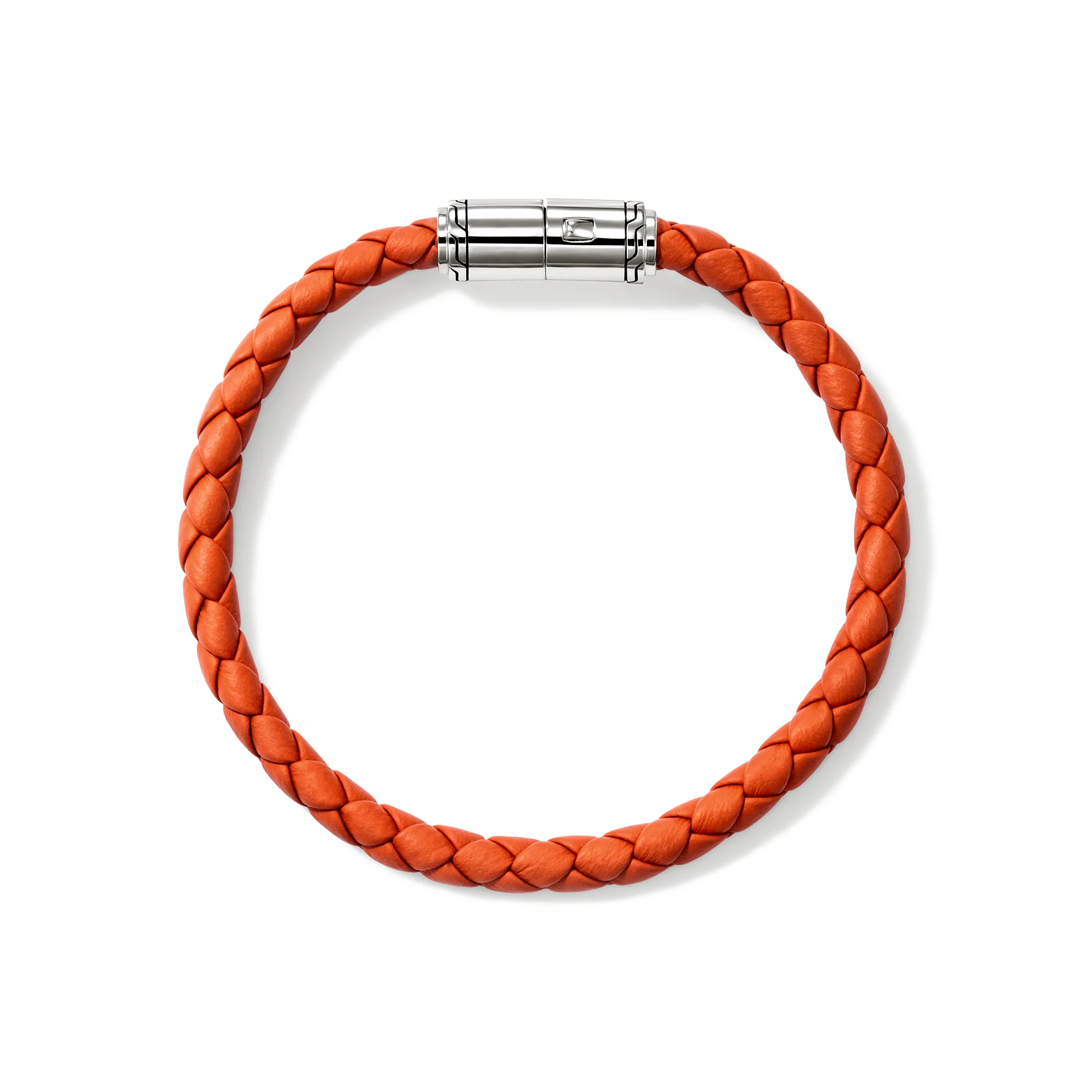 Leather Bracelet, Sterling Silver, 6MM|BU98688OR - Image 4