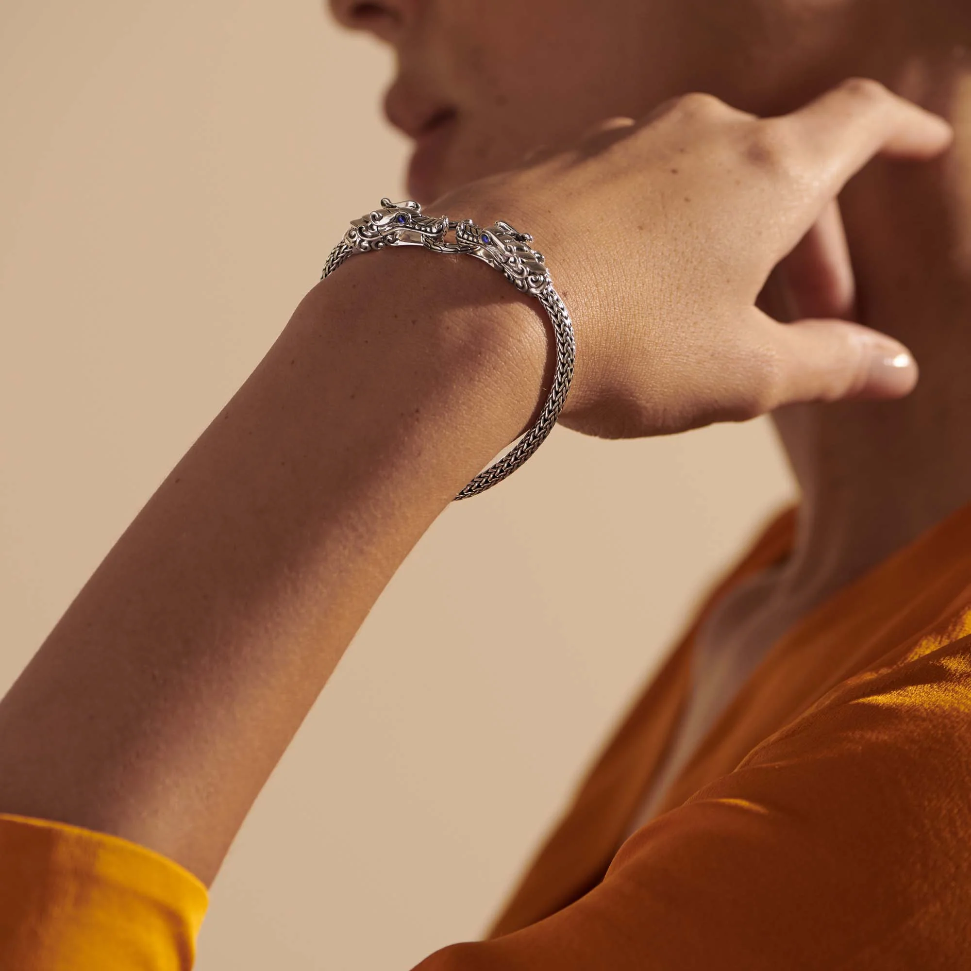 Naga Bracelet, Sterling Silver, 5MM|BBS60188BSP - Image 7