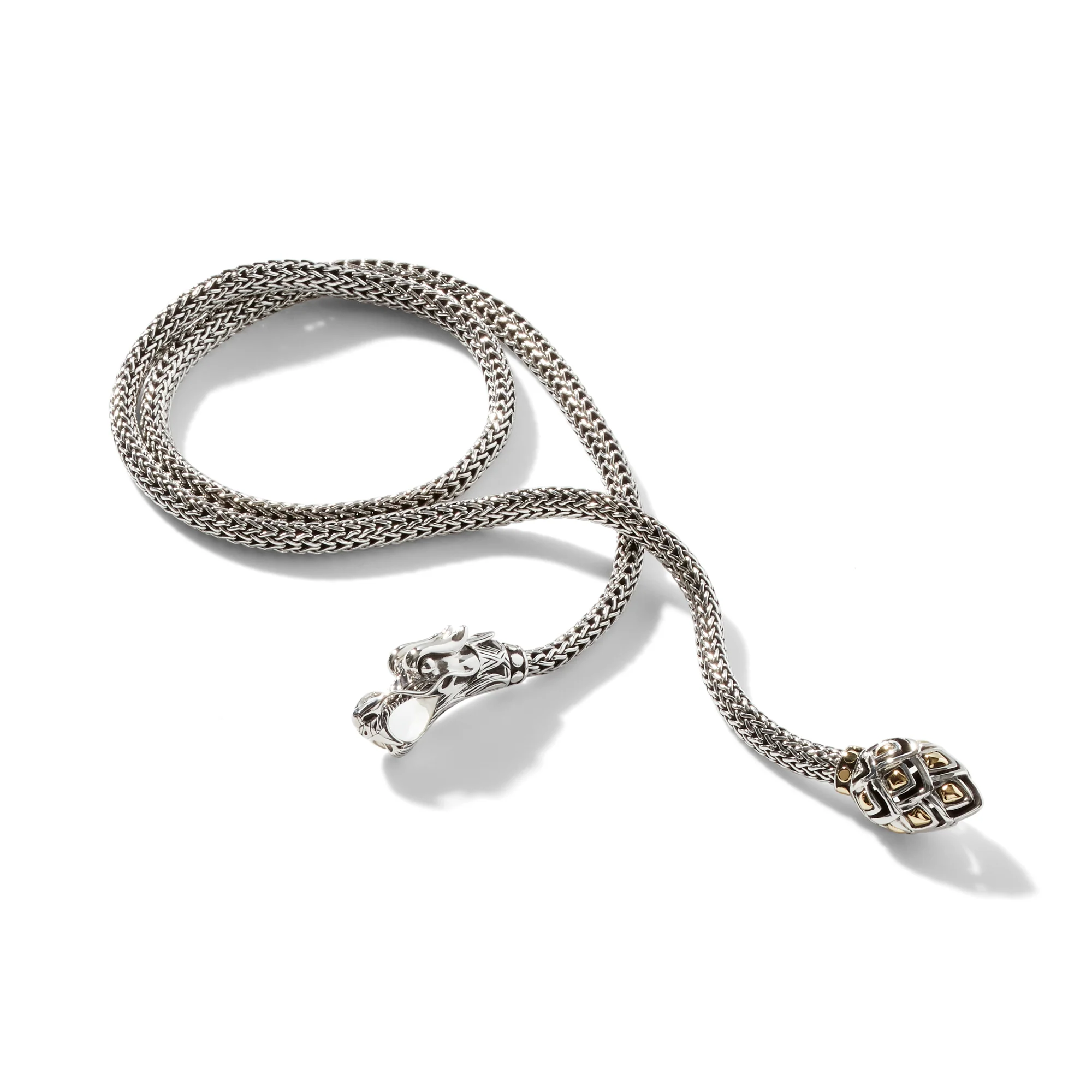 Naga Lariat, Sterling Silver, Gold, 5MM|NZ65471 - Image 4