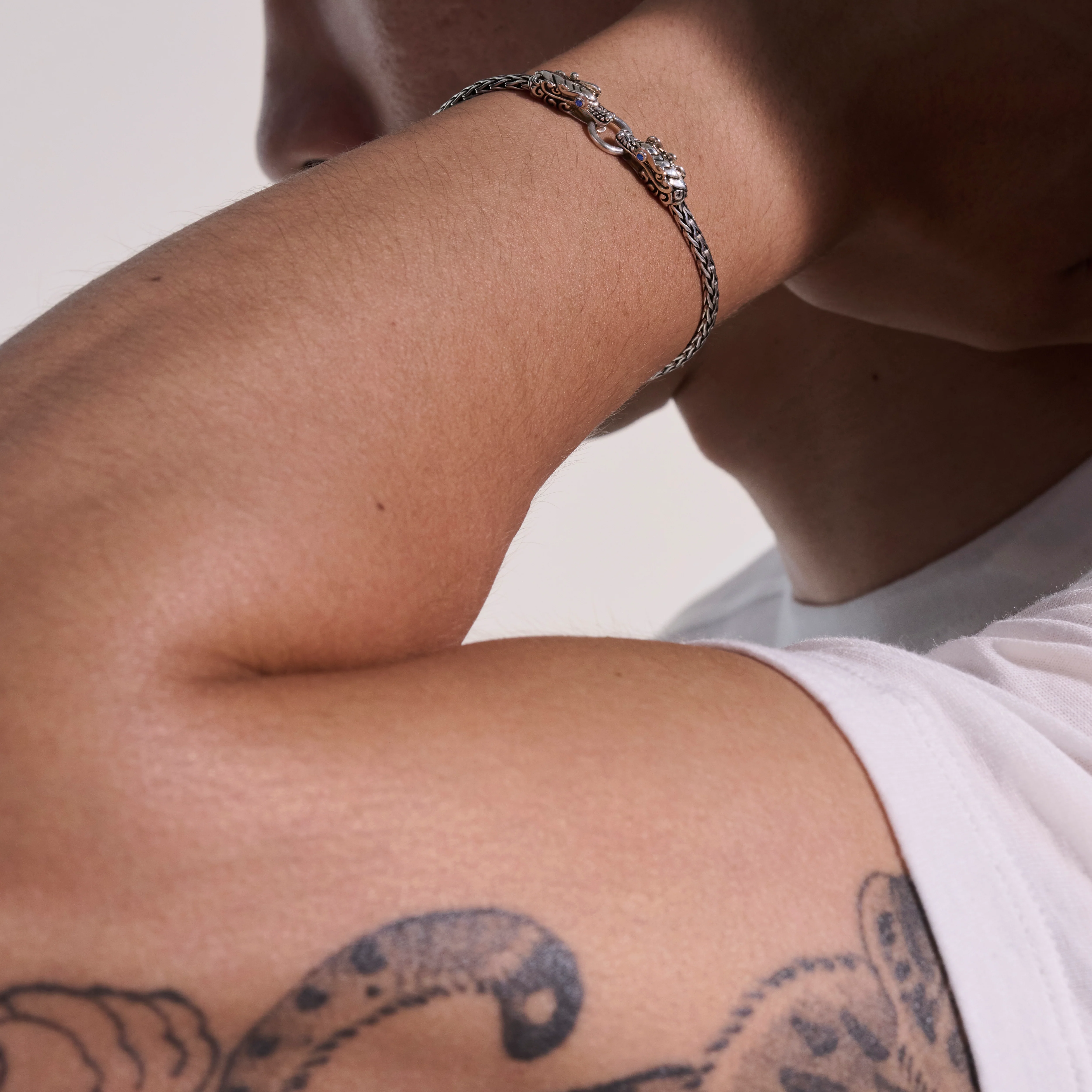 Naga Bracelet, Sterling Silver, 3.5MM|BBS651041BSP - Image 6