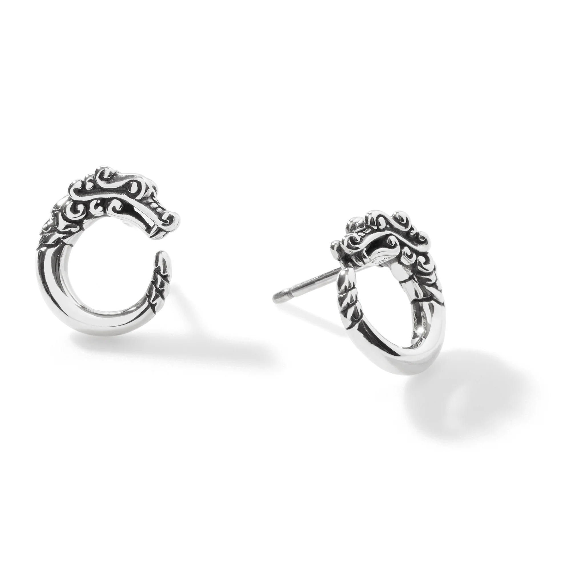 Naga Stud Earrings, Sterling Silver|EB60176 - Image 3