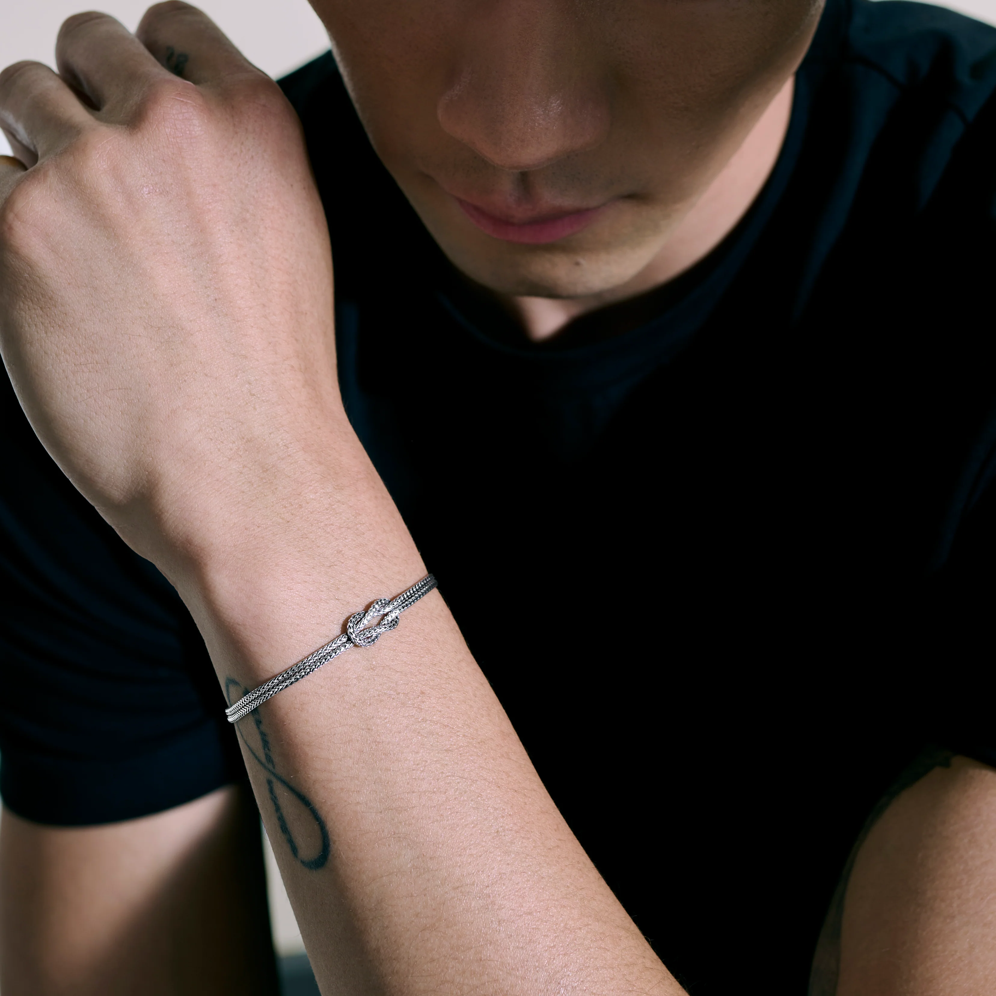 Love Knot Bracelet, Sterling Silver, 3.6MM|BU900776 - Image 7