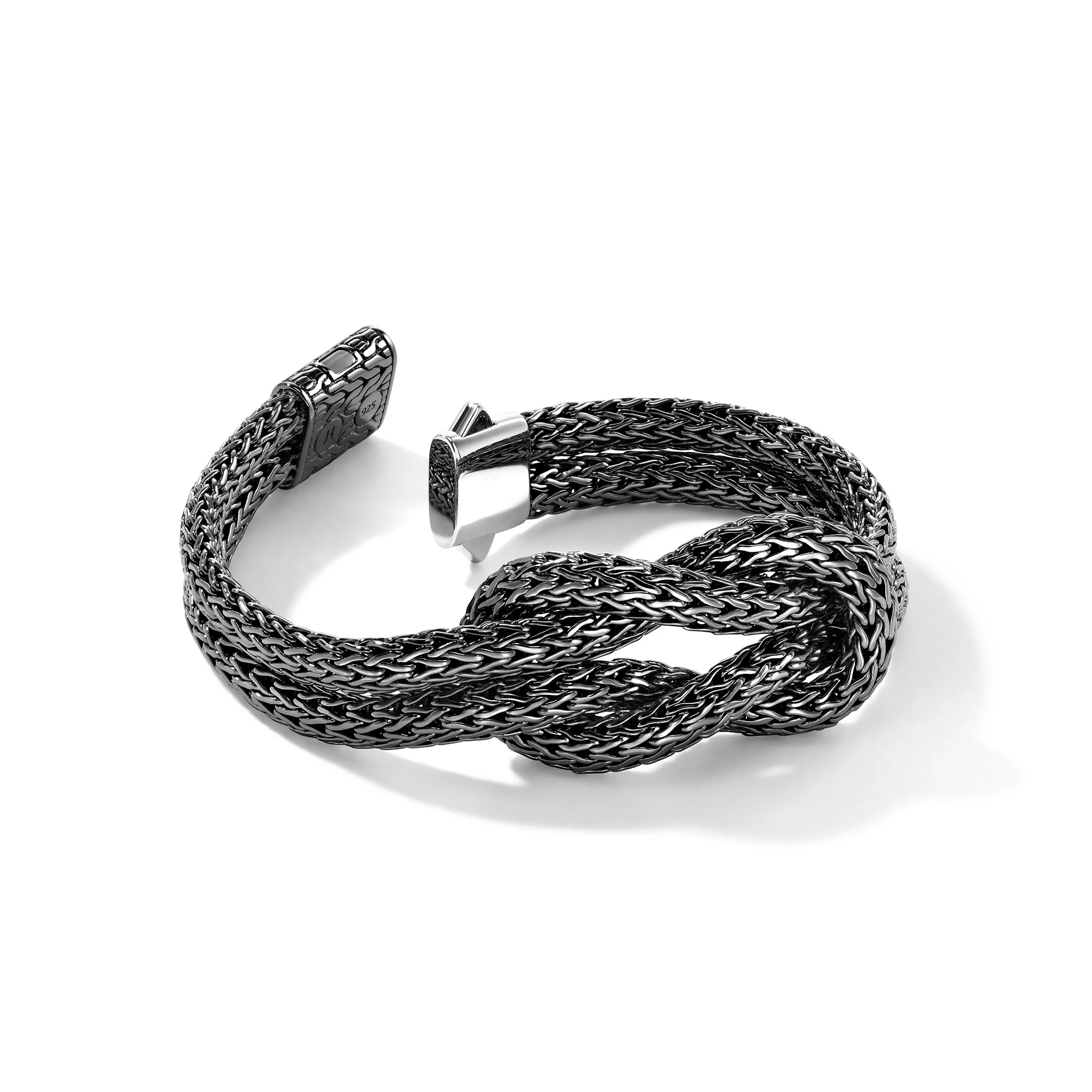 Love Knot Bracelet, Dark Silver, 13MM|BU901034BRD - Image 3