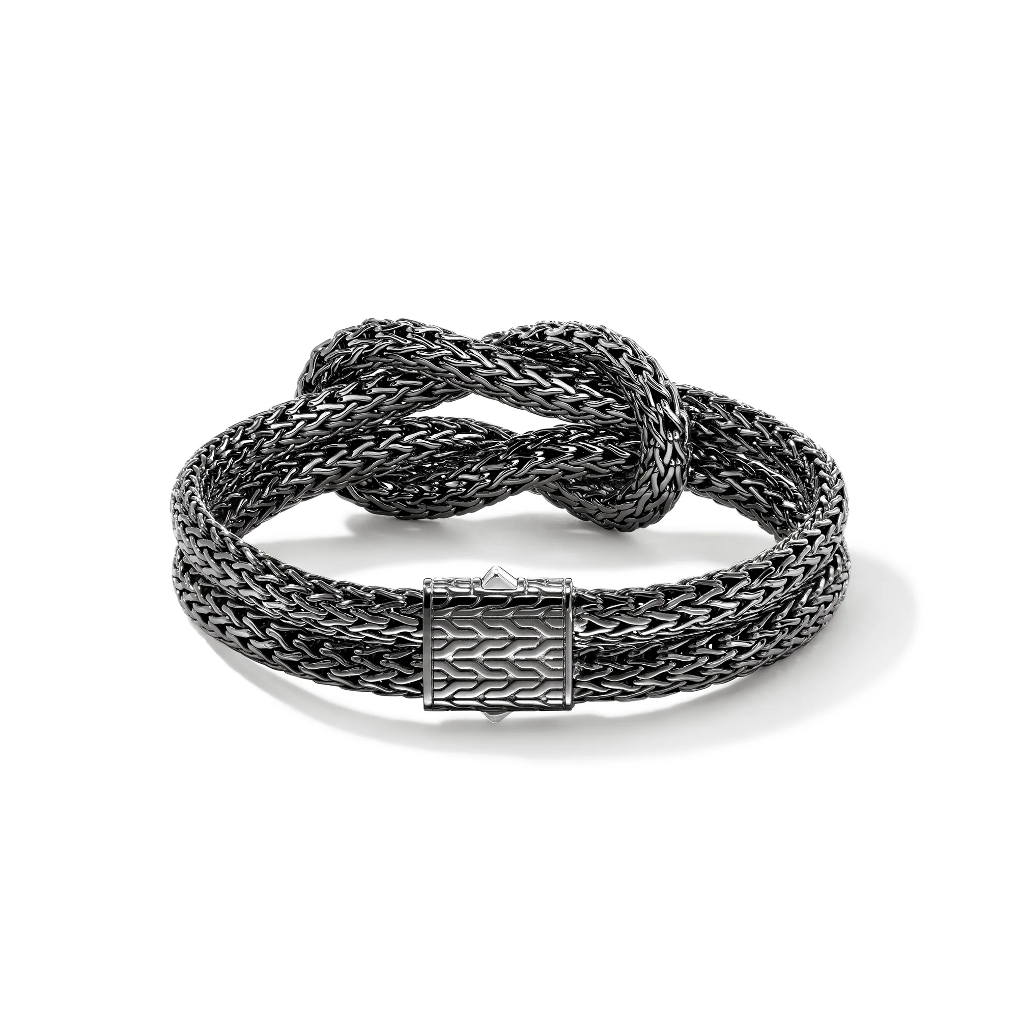 Love Knot Bracelet, Dark Silver, 13MM|BU901034BRD - Image 4
