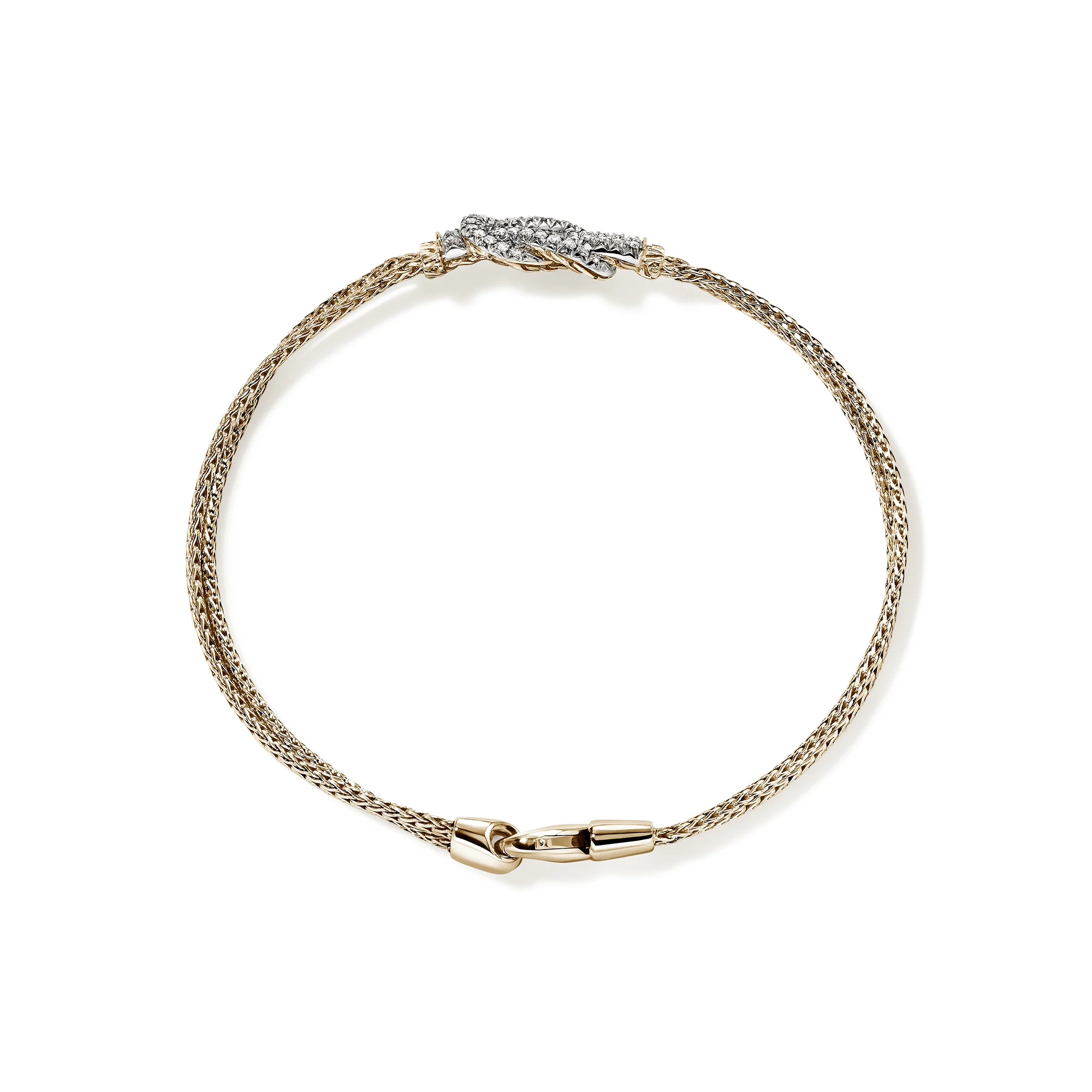 Love Knot Bracelet, Gold, Diamonds|BUGGX9007762DI - Image 4