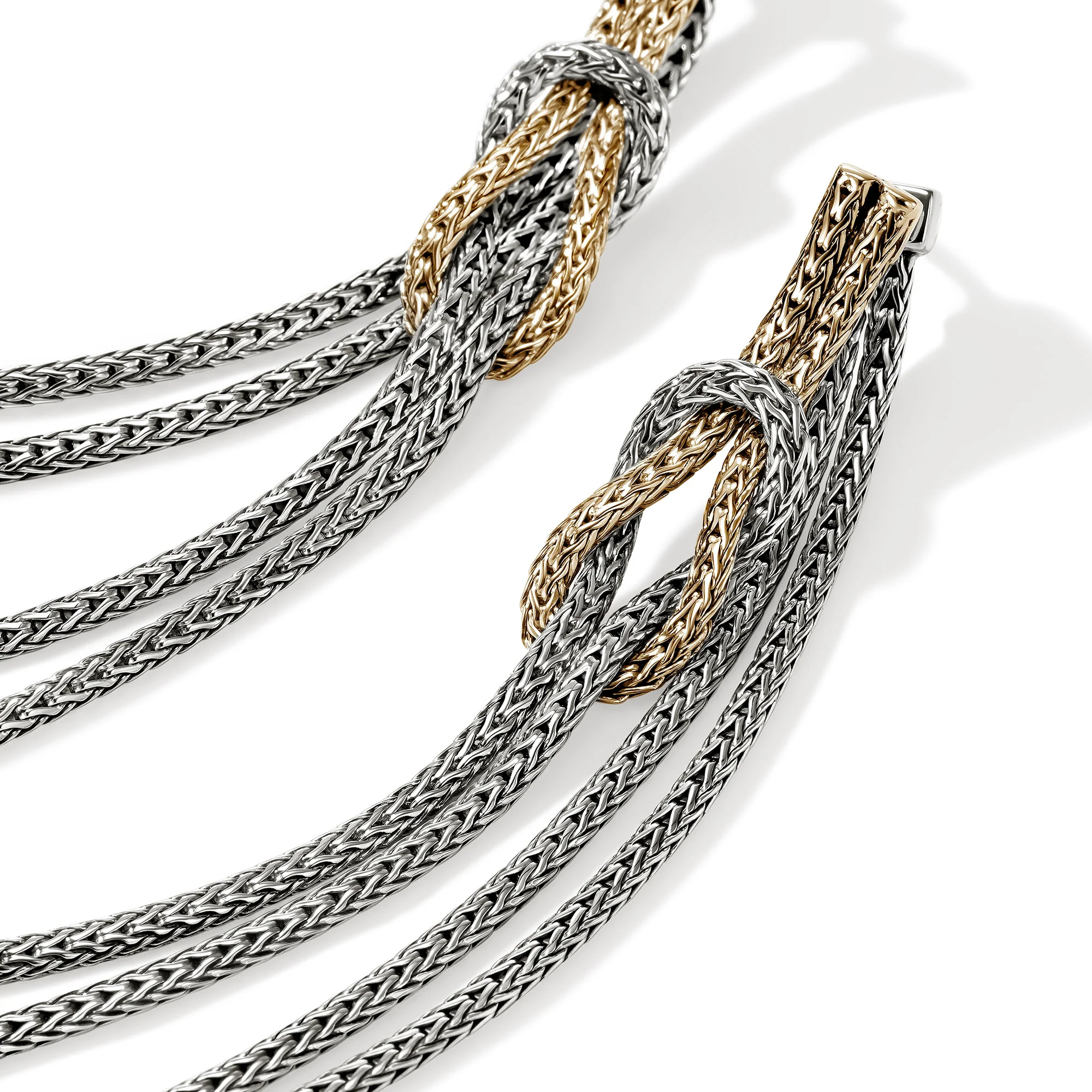 Love Knot Drop Earring, Sterling Silver|EZZ901063 - Image 2