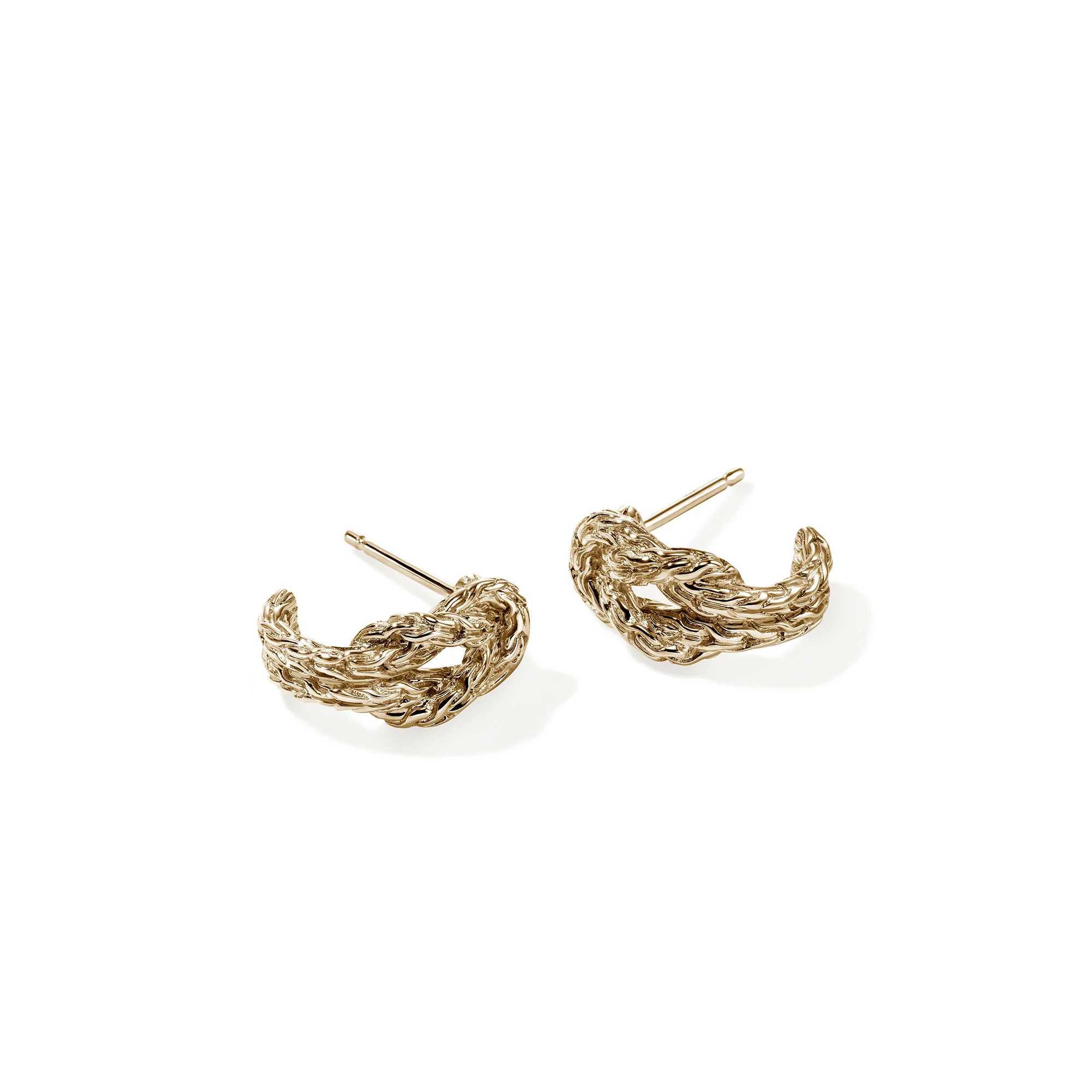 Love Knot Hoop Earring, Gold, 13MM|EGG98782 - Image 3