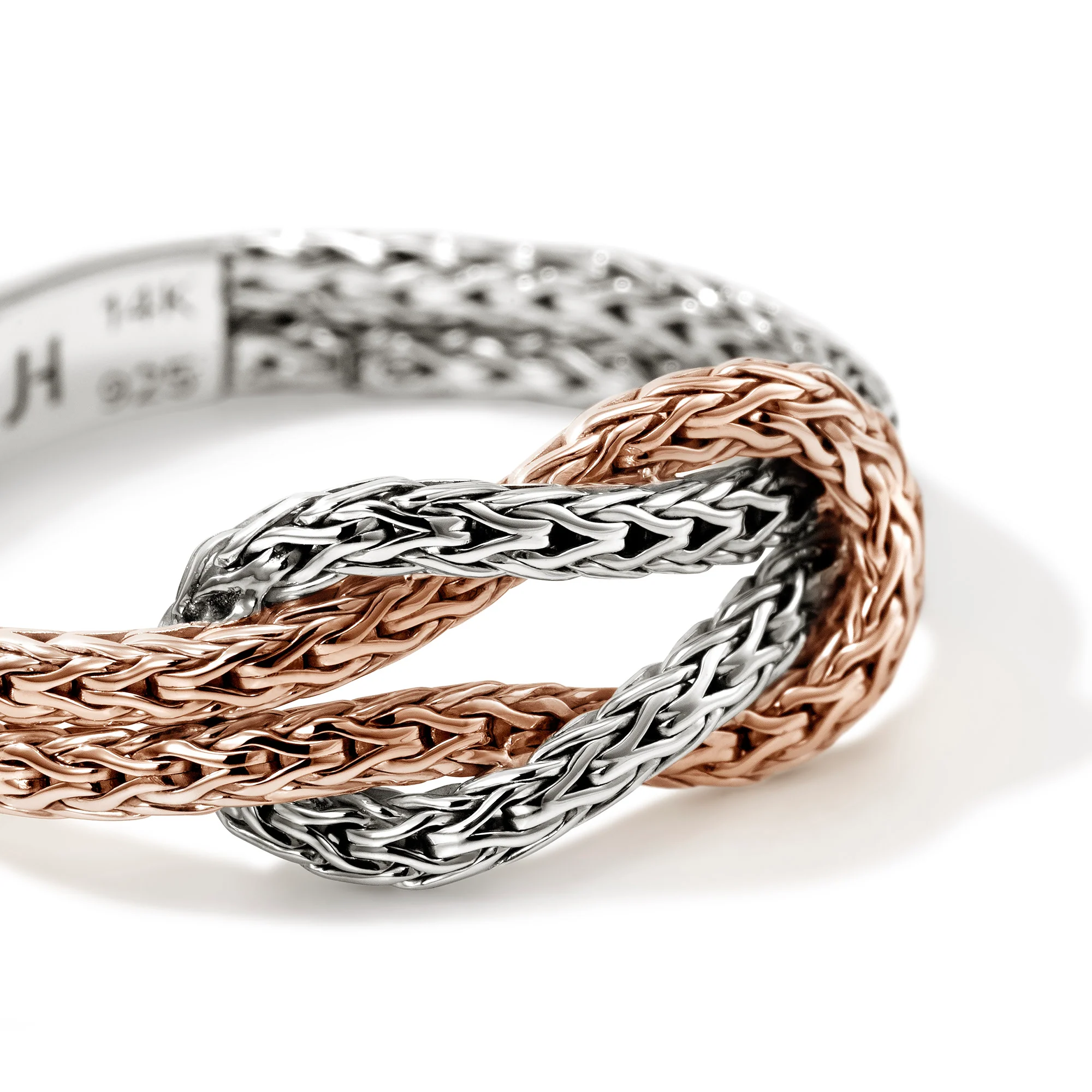 Love Knot Ring, Rose Gold, Sterling Silver, 3.6MM|RZZ901040R - Image 2
