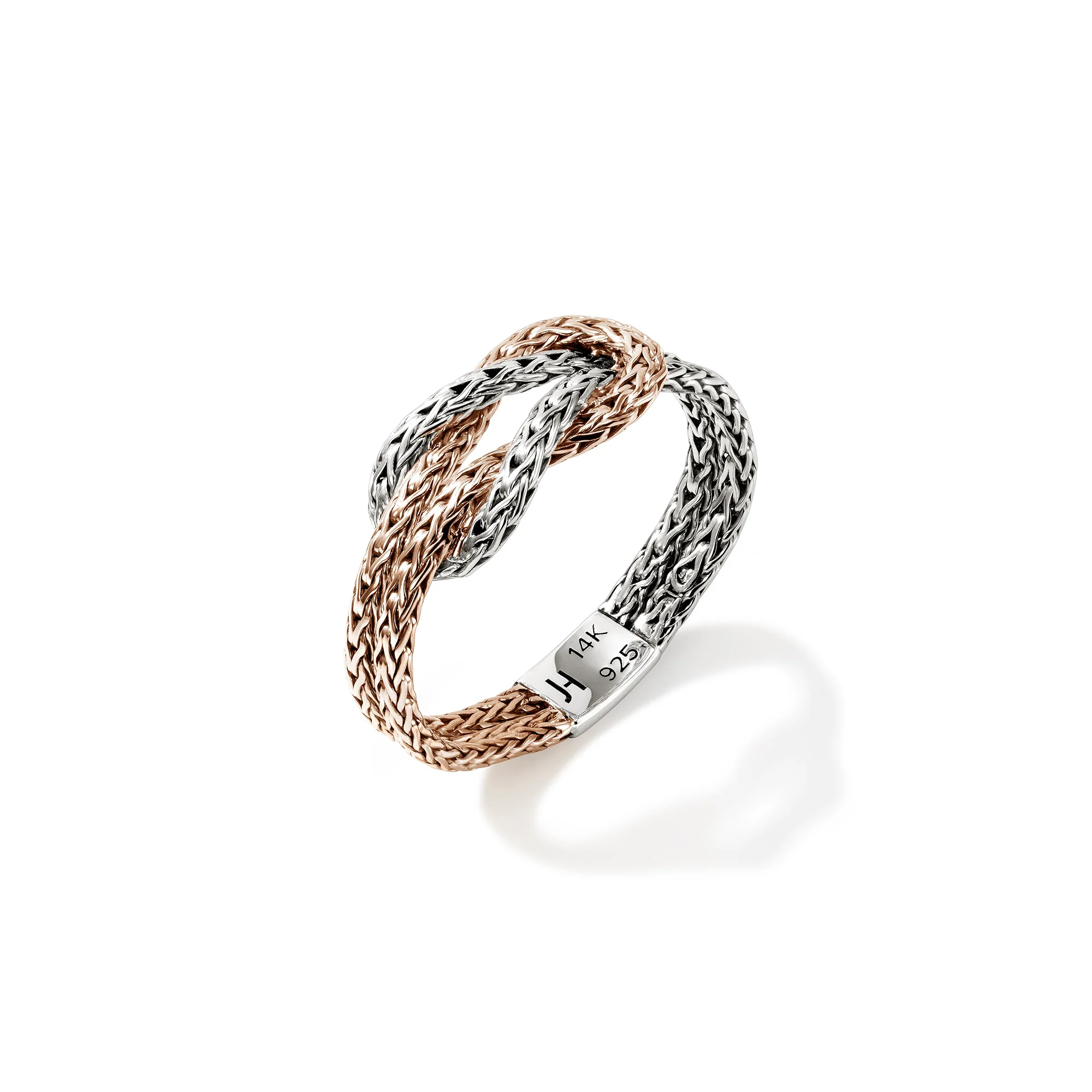 Love Knot Ring, Rose Gold, Sterling Silver, 3.6MM|RZZ901040R - Image 3