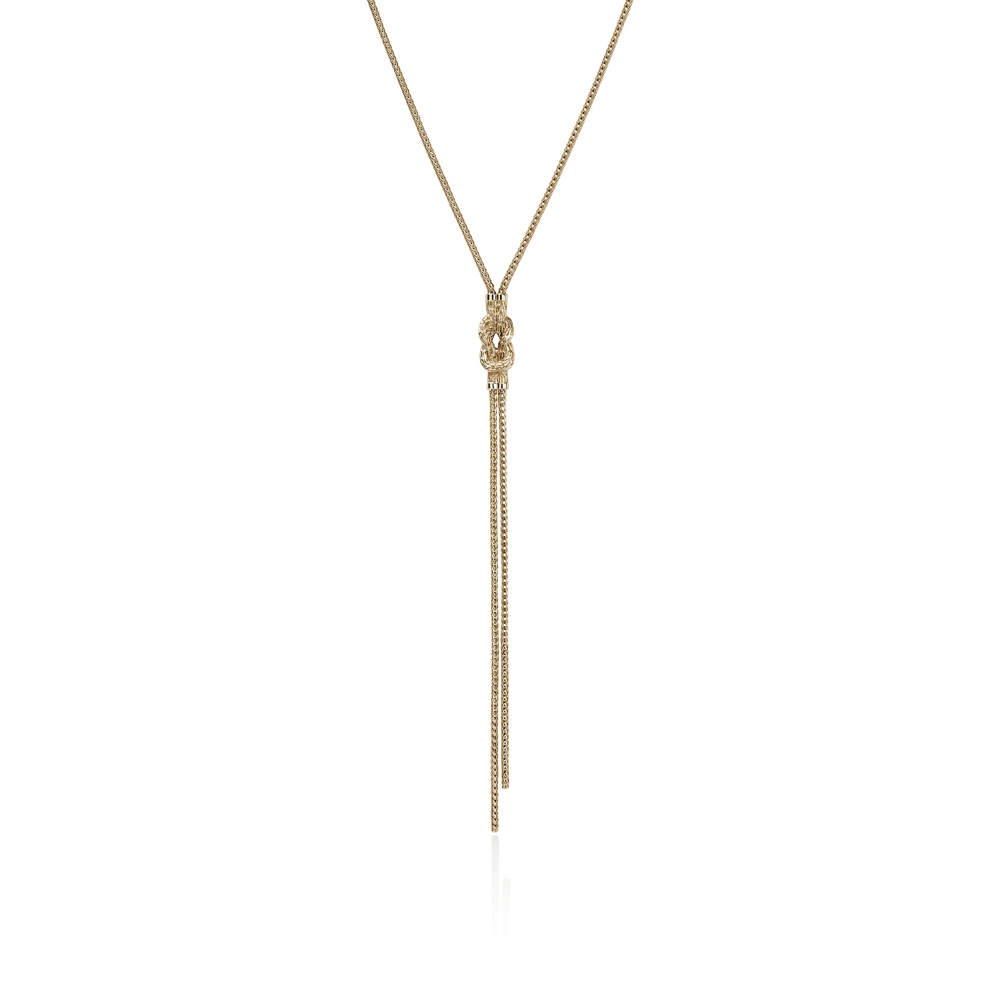 Love Knot Y Necklace, Gold, Diamonds|NGGX987832DI - Image 3