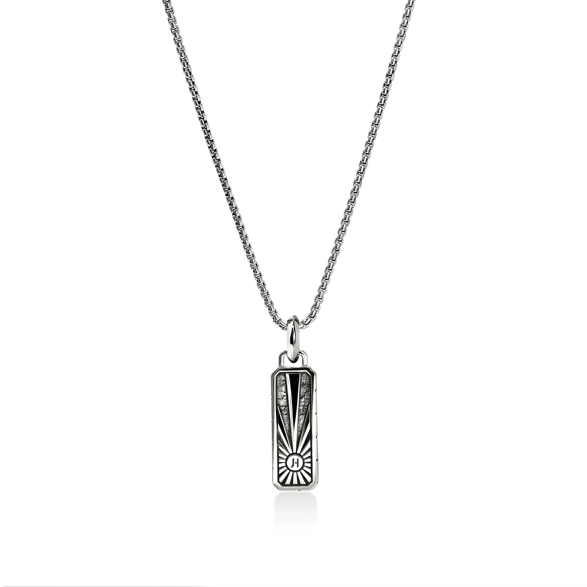 Malachite Talisman Necklace, Sterling Silver|NMS988001MH - Image 3
