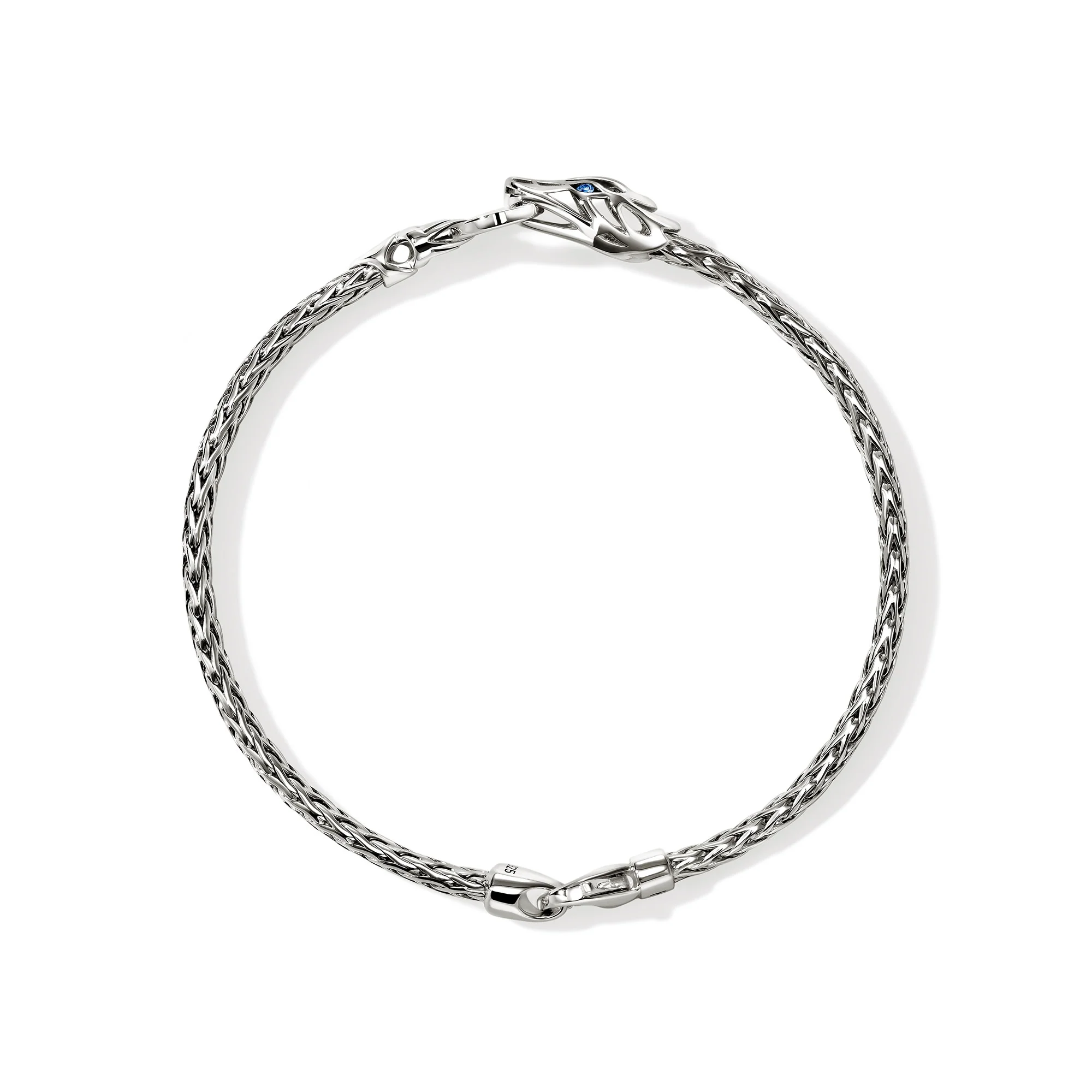 Naga Bracelet, Sterling Silver, Blue Sapphires, 3.5MM|BUS603754BSP - Image 3
