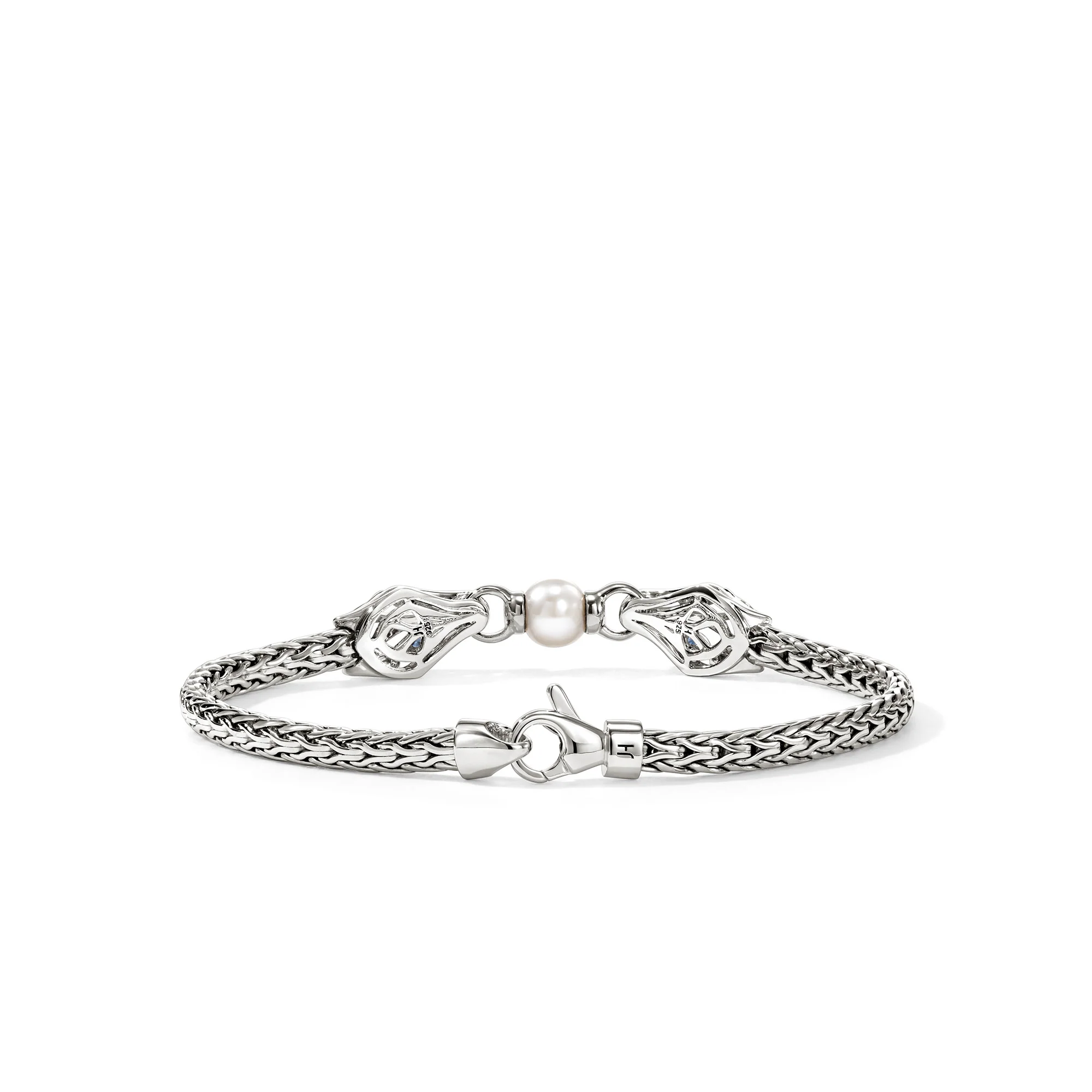 Naga Bracelet, Sterling Silver, Pearl, Blue Sapphire, 3.5MM|BUS603941BSP - Image 4