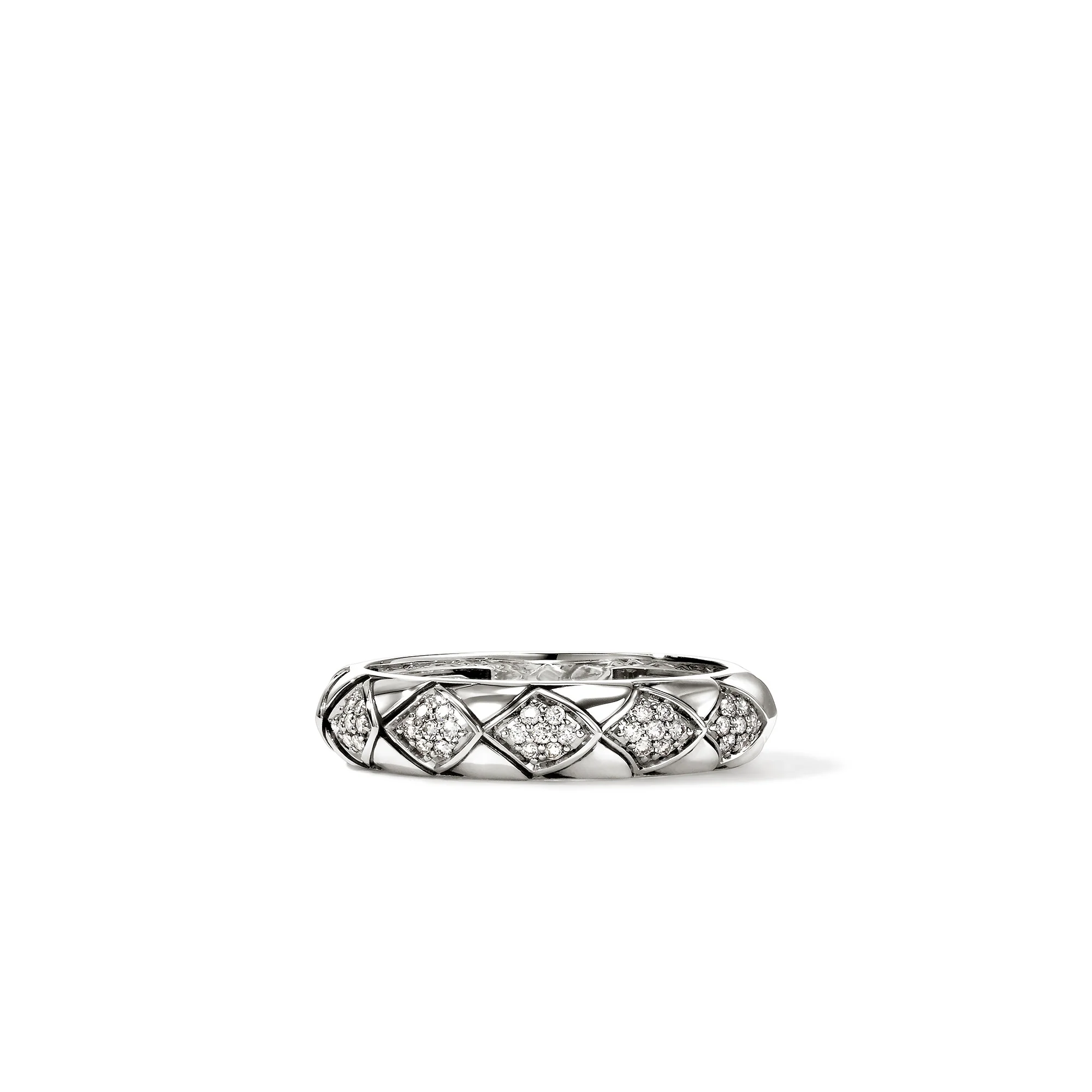 Naga Ring, Sterling Silver, Diamonds, 4.5MM|RBP604072DI