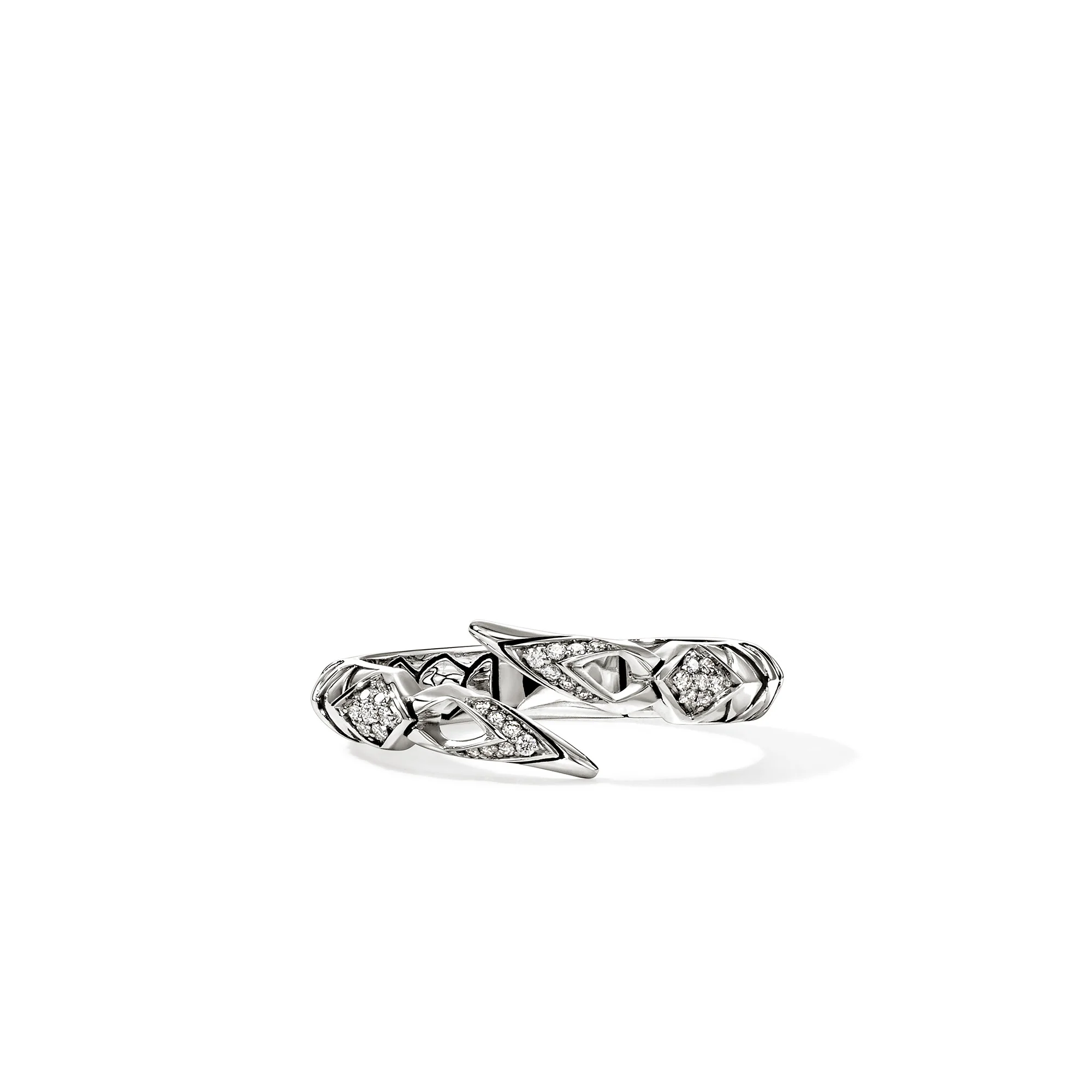 Naga Ring, Sterling Silver, Diamonds|RBP604022DI