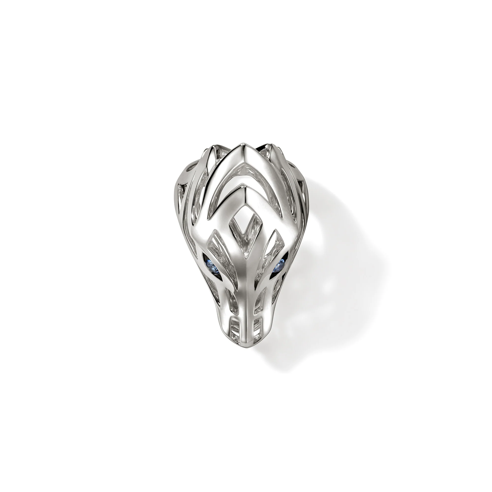 Naga Saddle Ring, Sterling Silver|RBS603411BSP - Image 5