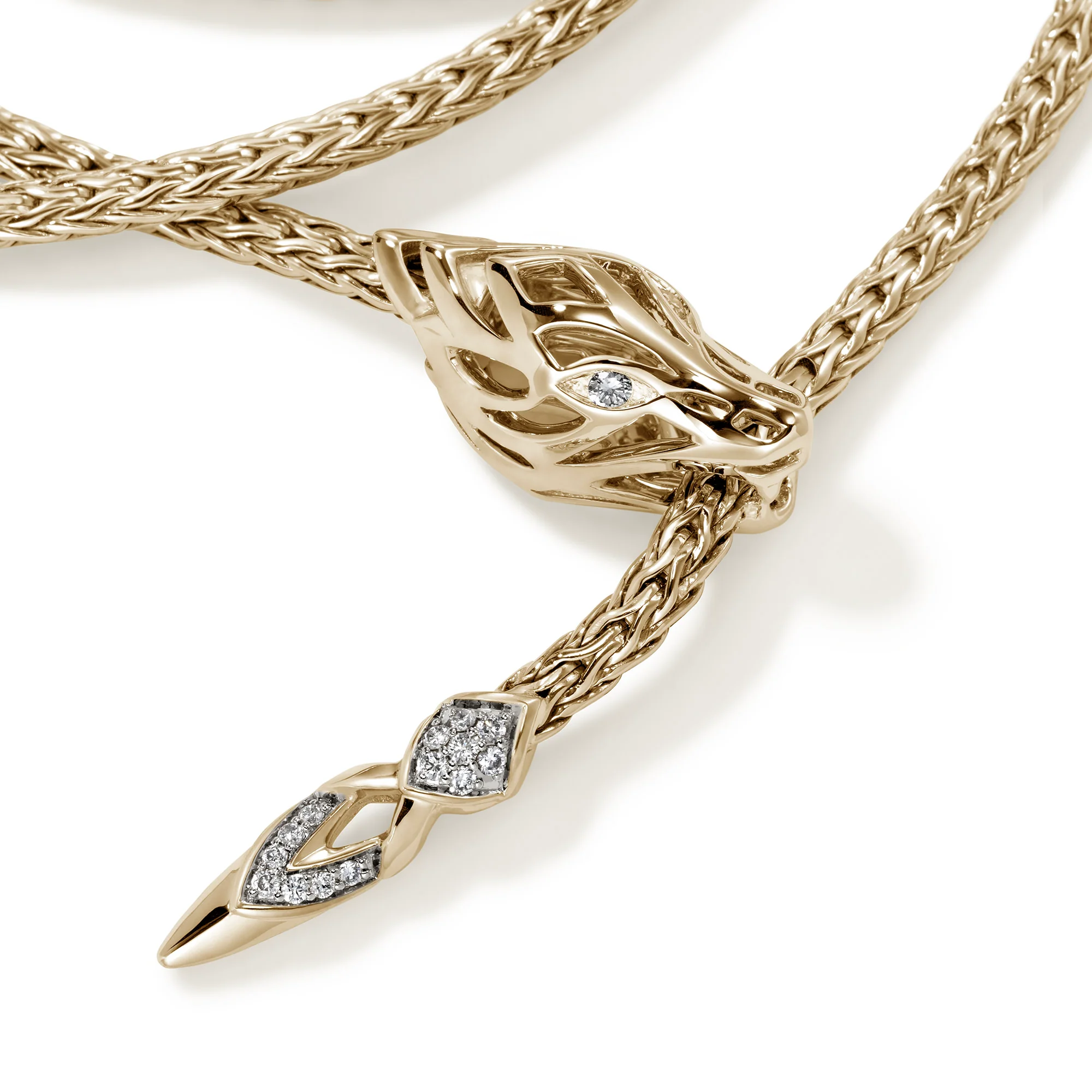 Naga Wrap, Gold, Diamonds, 2.5MM|BUGGX603422DI - Image 2