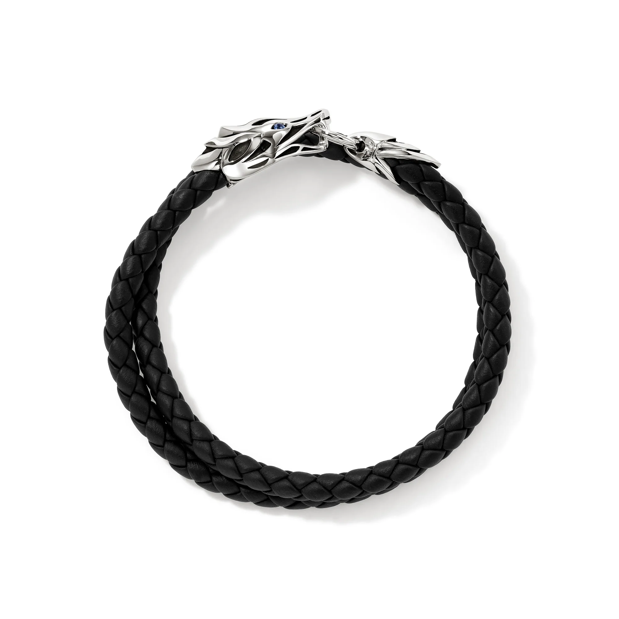 Naga Wrap, Leather, Sterling Silver, Blue Sapphire, 5MM|BUS603601BSP - Image 5