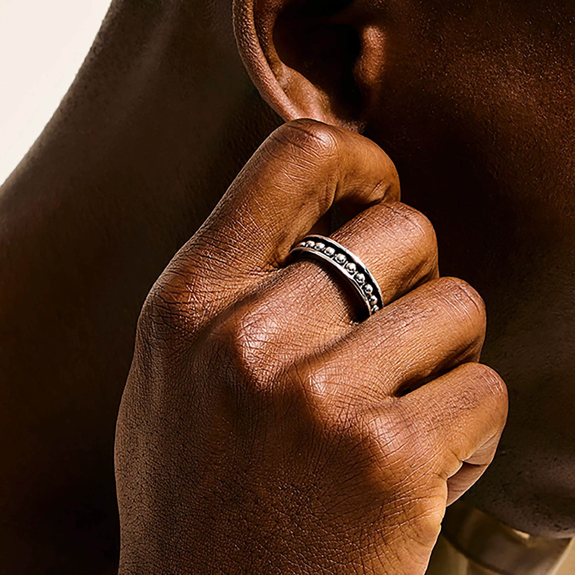 Nailhead Ring, Sterling Silver, 5.5MM|RM30184 - Image 5