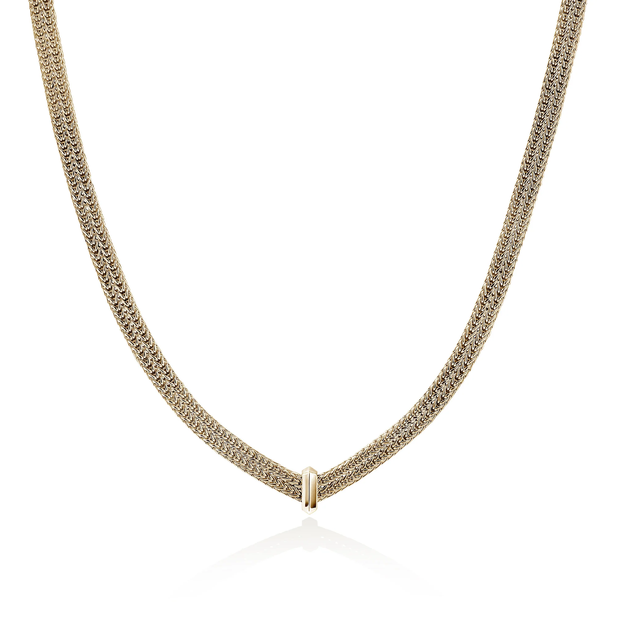 Icon Link Necklace, Gold, Diamonds, 6MM|NGGX989352DI - Image 3