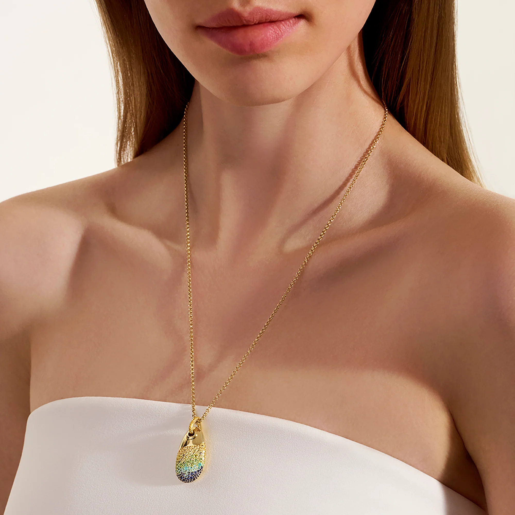 Artisan Series Pebble Necklace|NGS98882YSPETS - Image 2