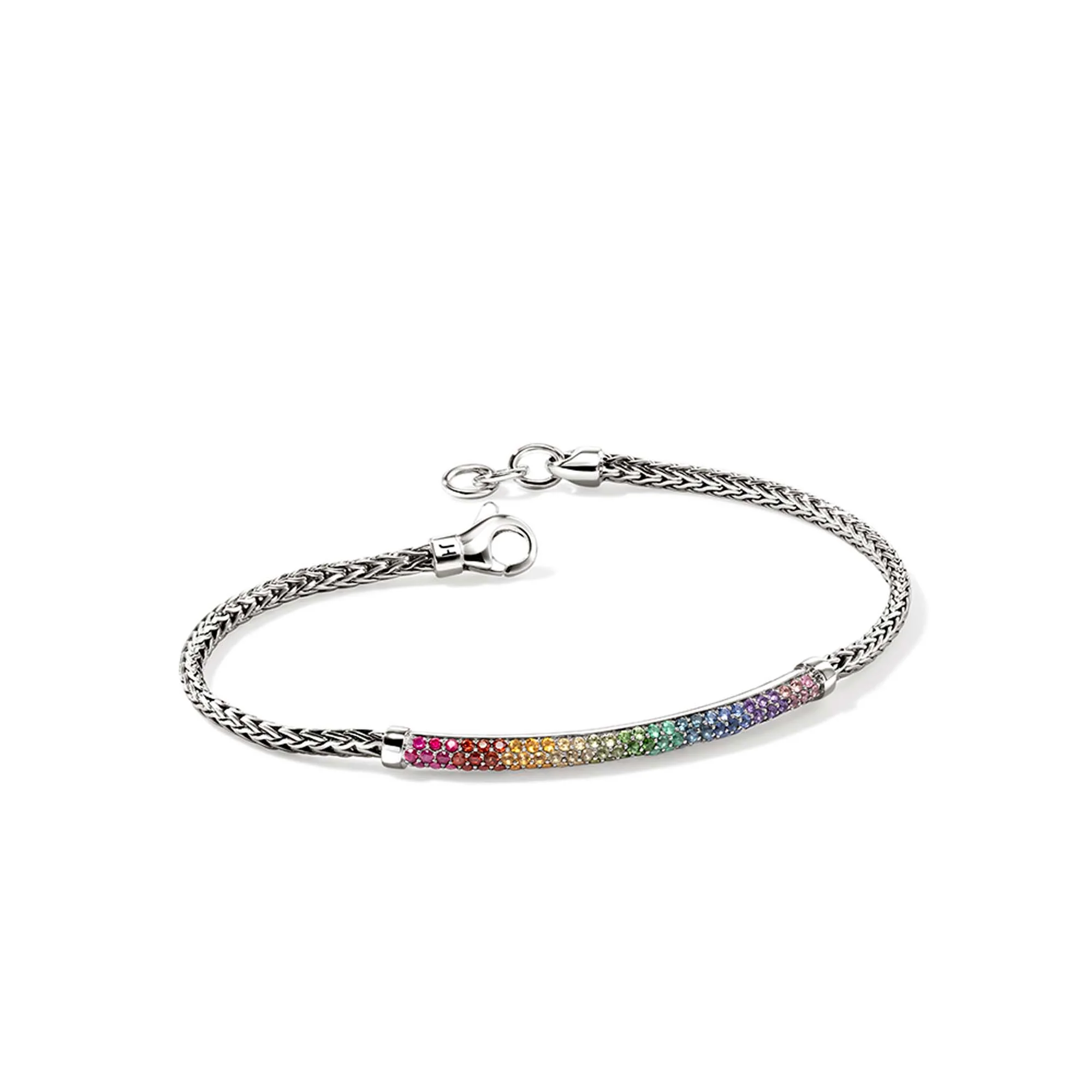 Rainbow Bracelet, Sterling Silver, Gemstones|BUS987084AMPTLT - Image 3