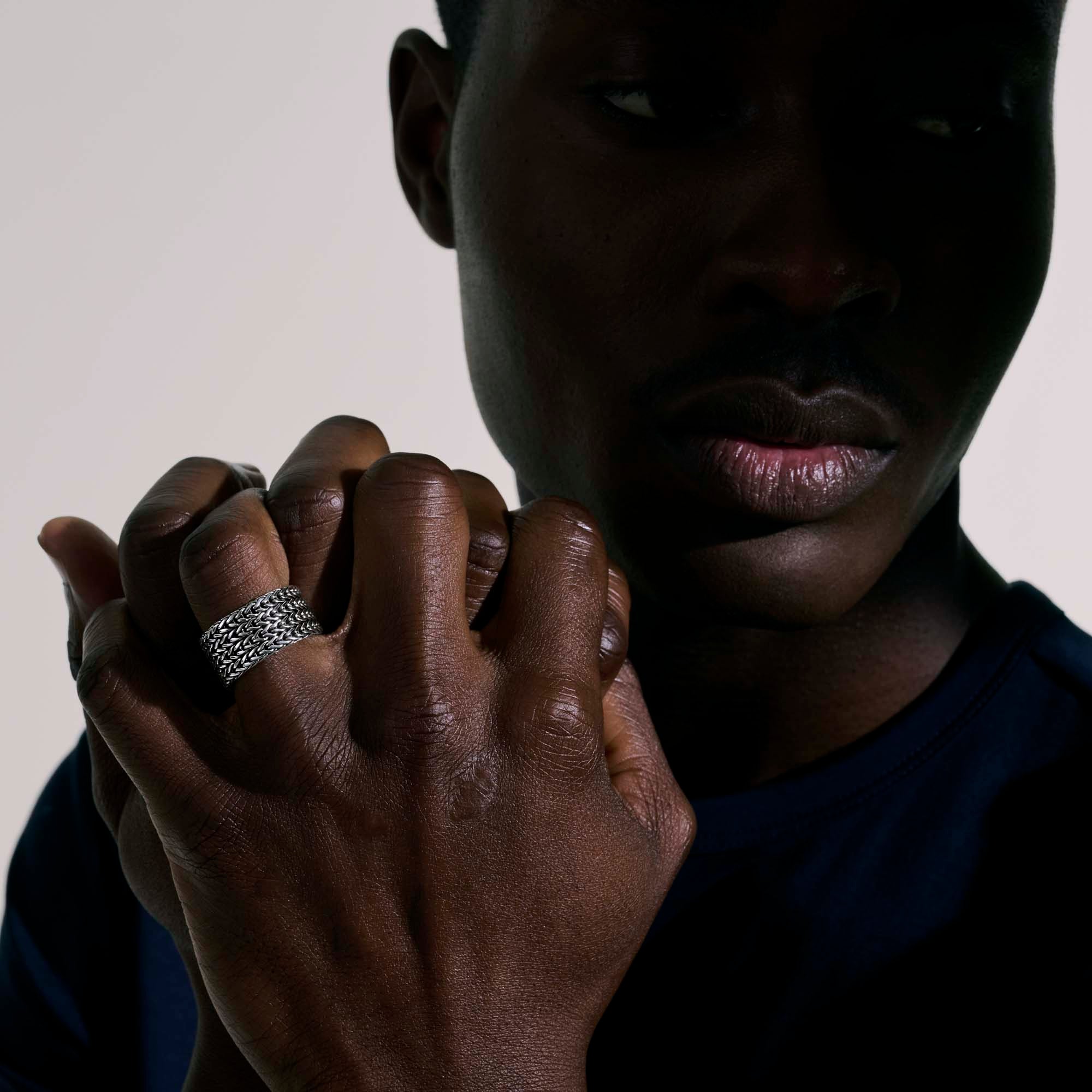 Icon Link Chain Ring, Sterling Silver, 12MM|RM900921 - Image 7