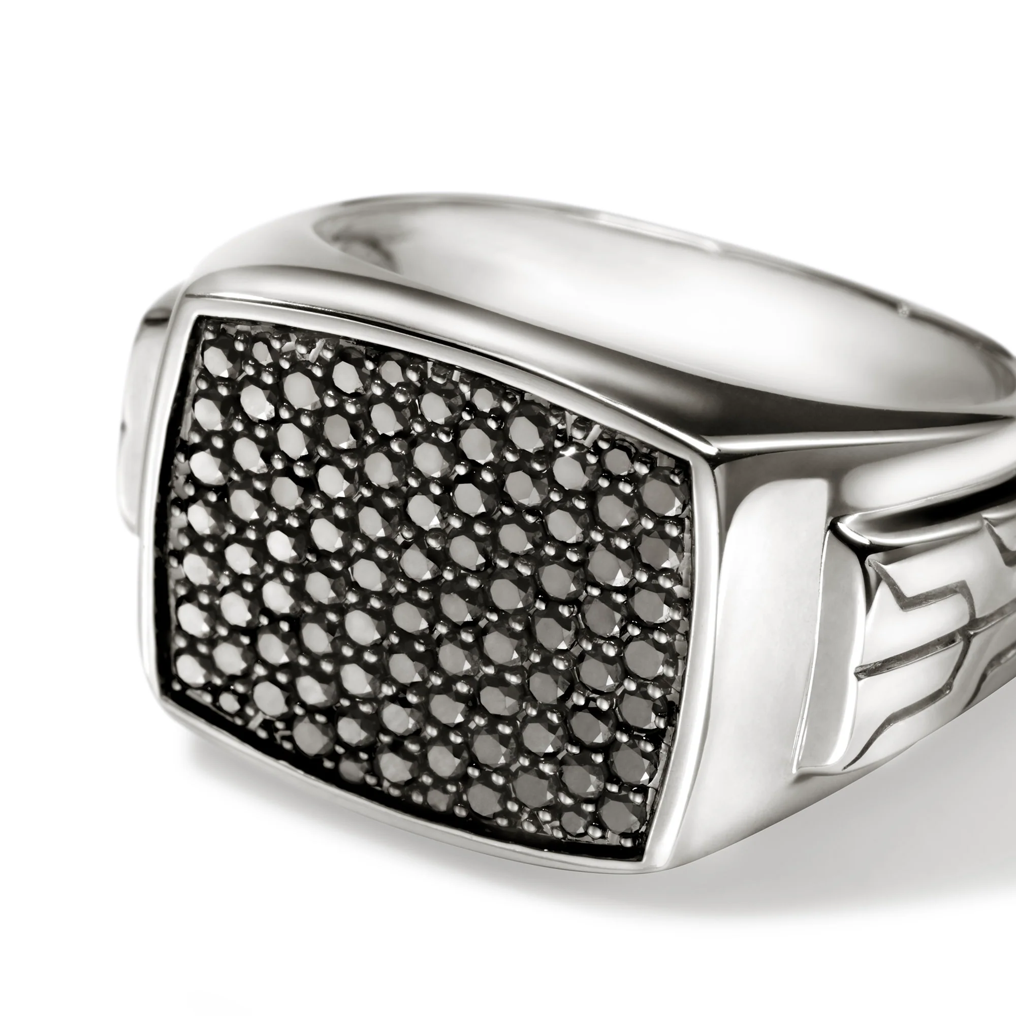 Signet Ring, Sterling Silver, Gemstones|RMS9010984BLS - Image 2
