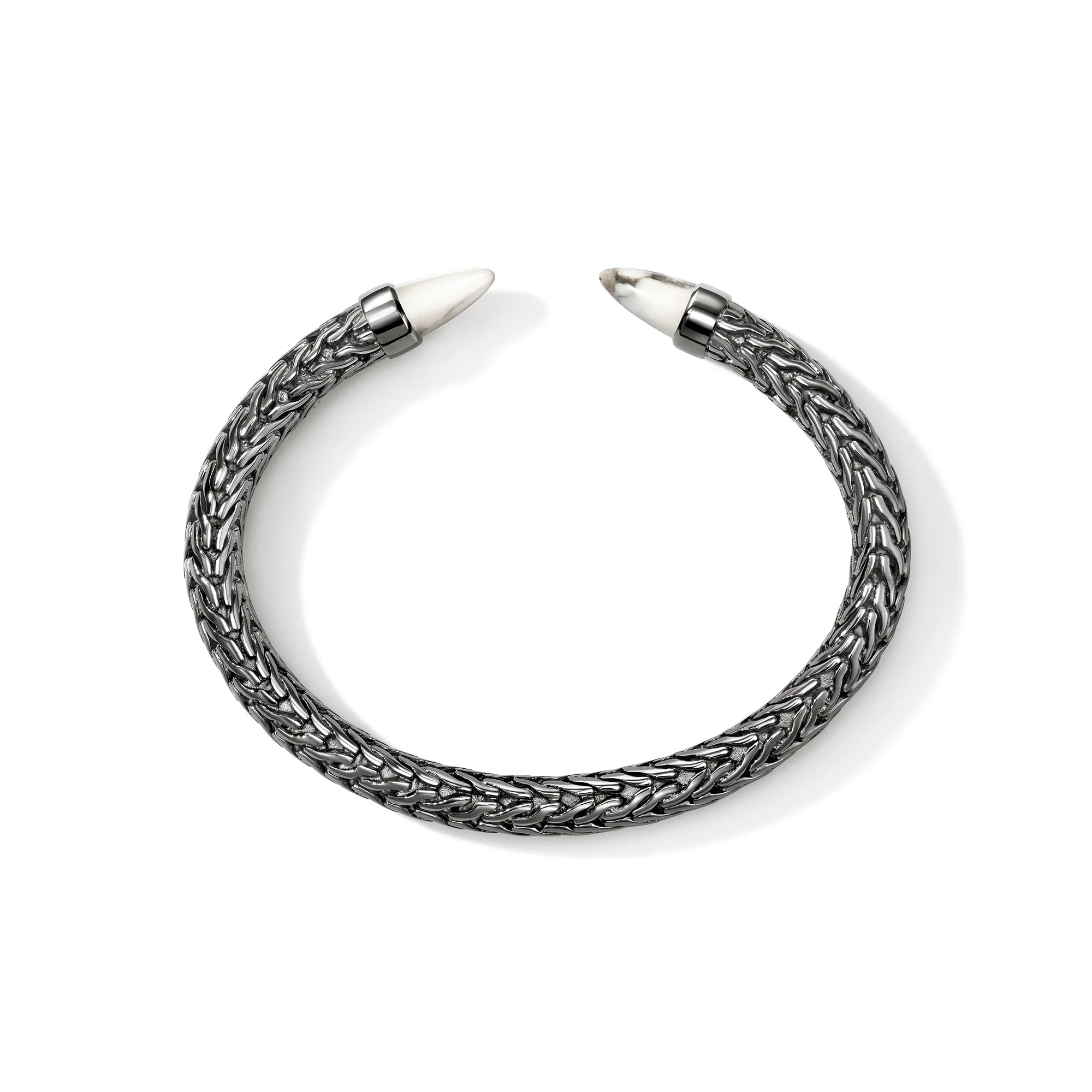 Spear 50 Flex Cuff, Dark Silver, Howlite|CMS987961BRDWHL - Image 4
