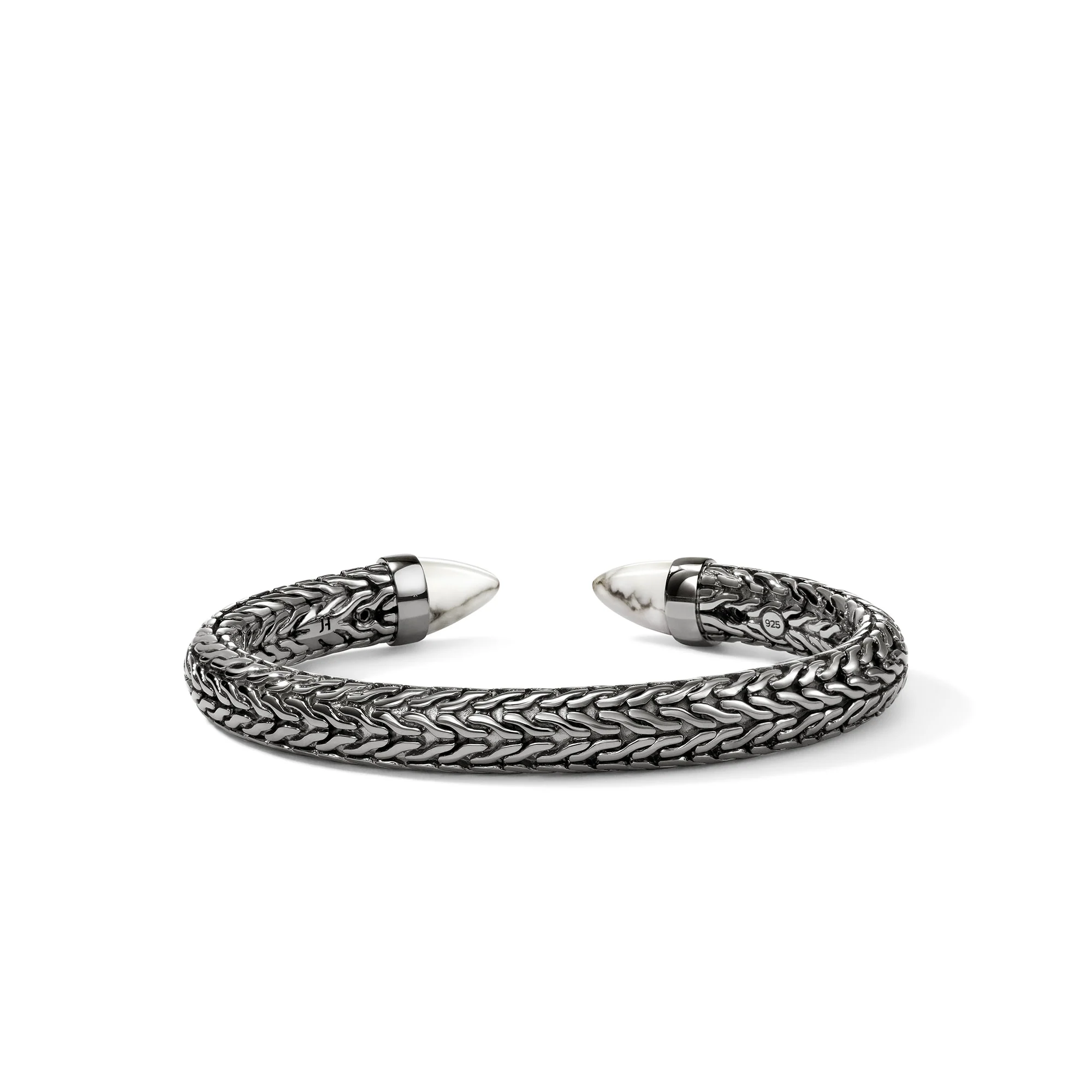 Spear 50 Flex Cuff, Dark Silver, Howlite|CMS987961BRDWHL - Image 5